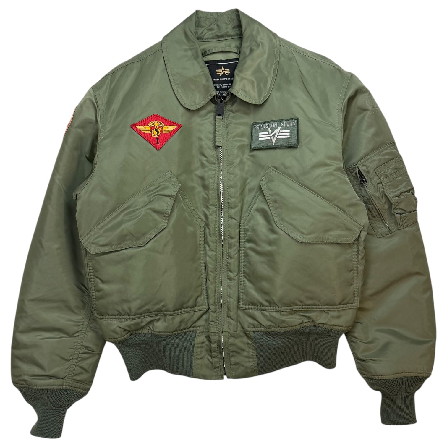 Alpha Industries CWU 45 Bomber Jacket Green