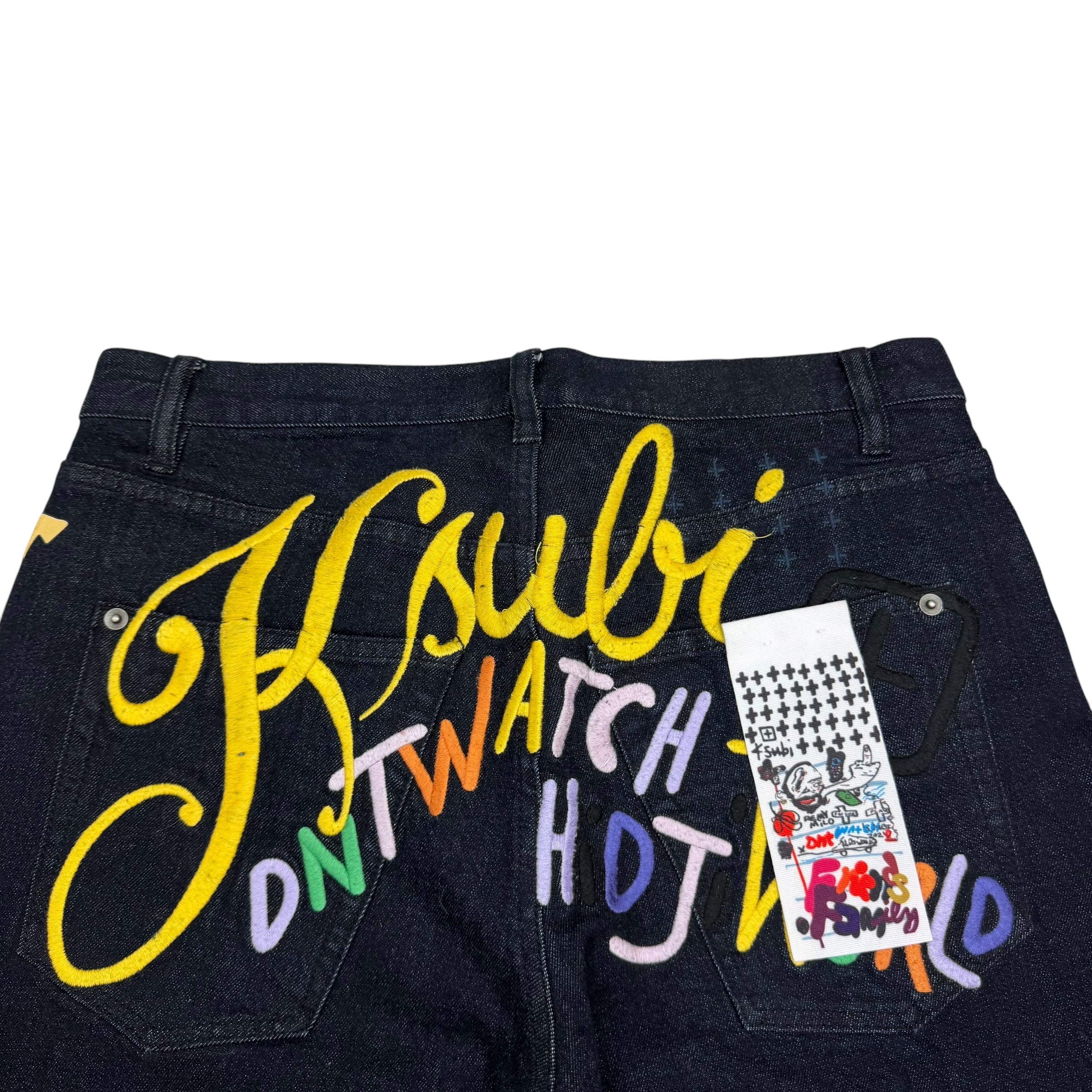 Ksubi X HidjiWorld Anti K Community Raw Denim Selvedge Jeans Black