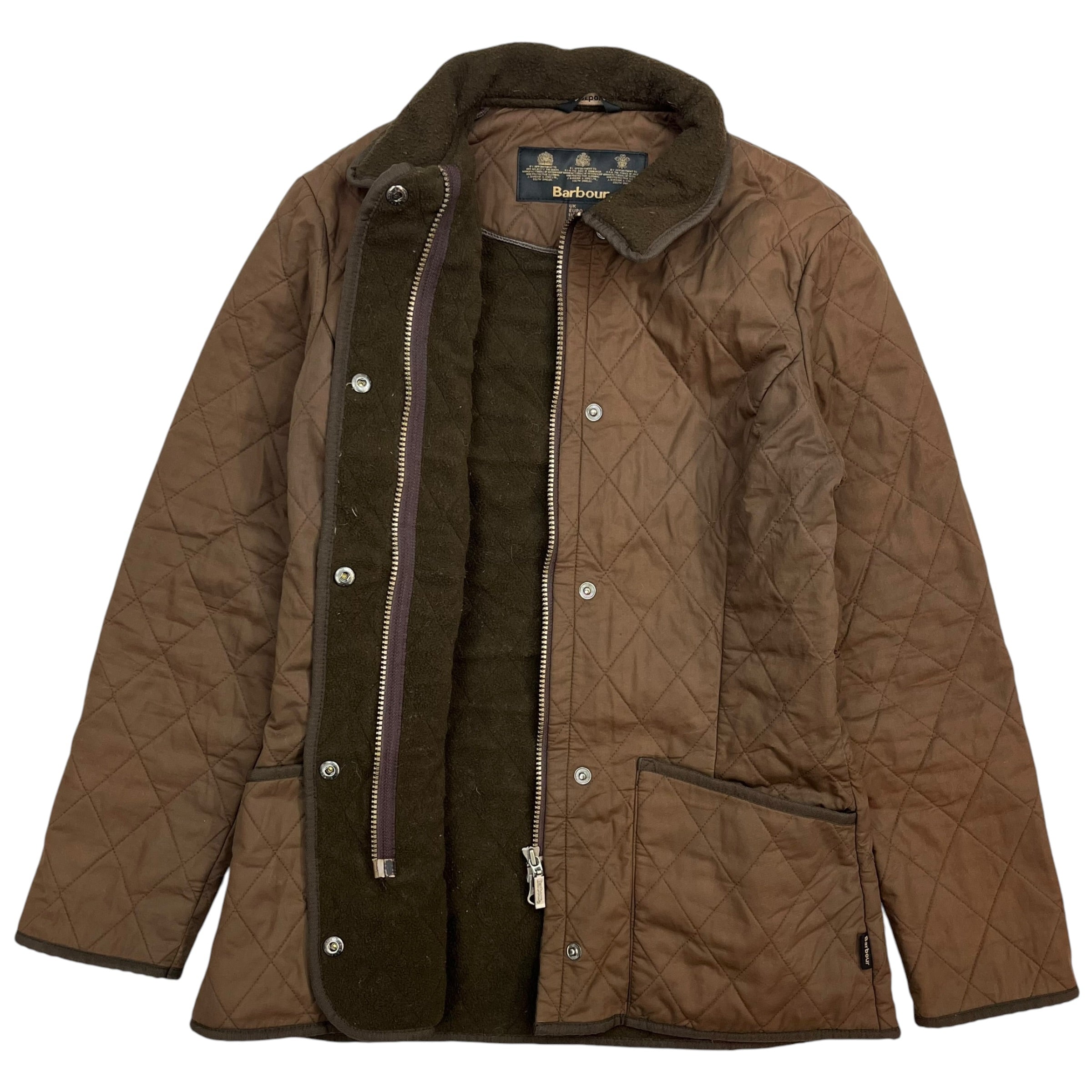 (W) Barbour Polar Quilted Jacket Brown
