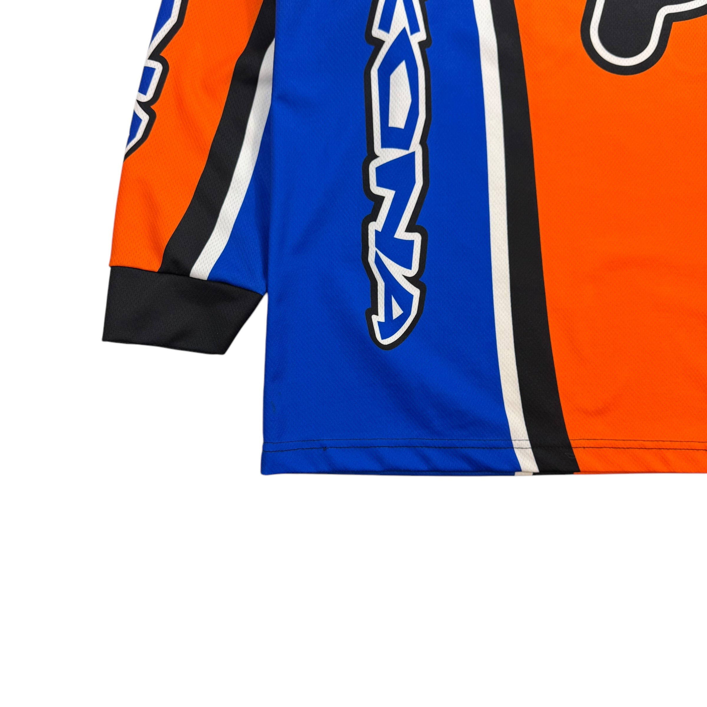 Vintage Kona Mountain Bike Jersey Orange Blue