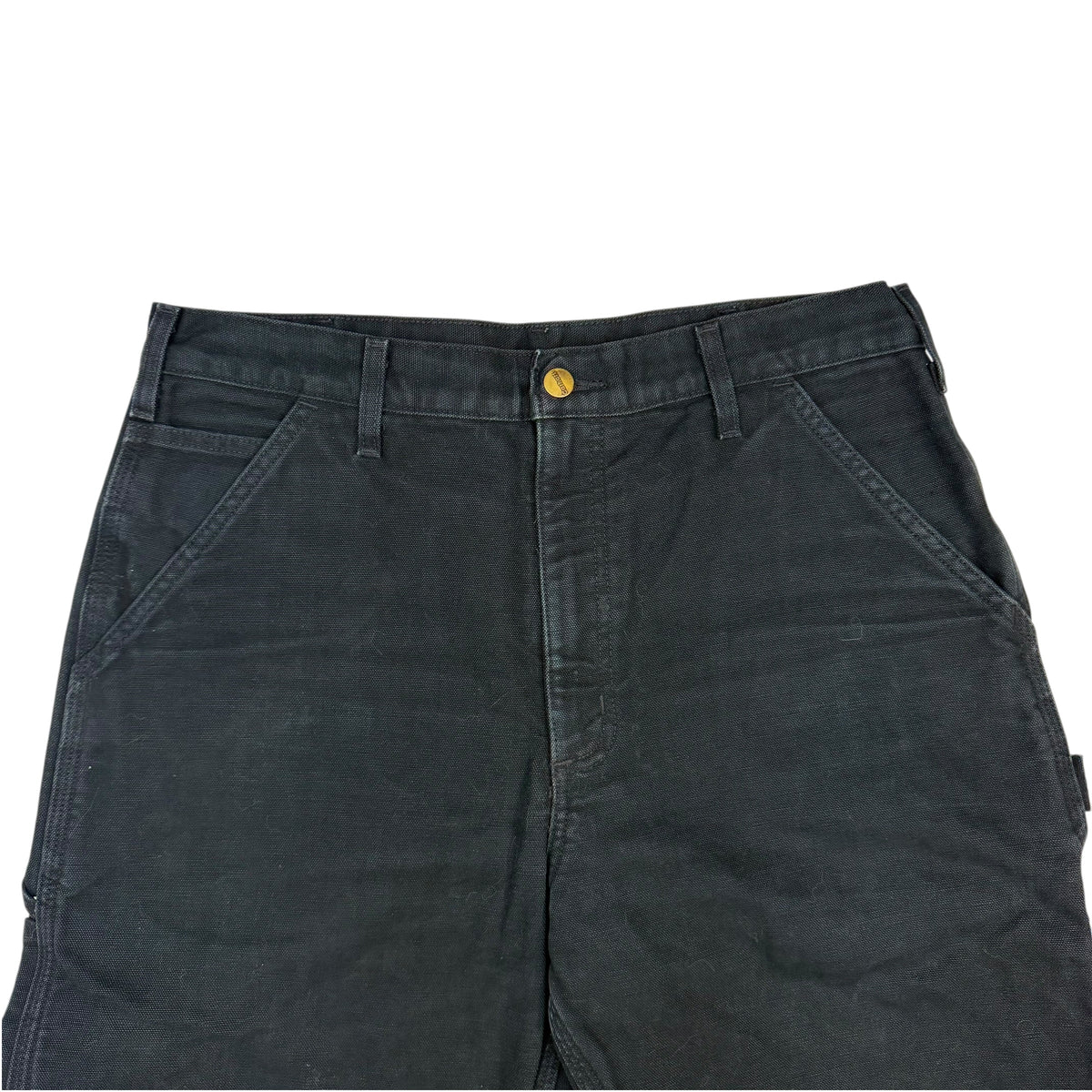 Vintage Carhartt Dungaree Plaid Blanket Lined Pants Black
