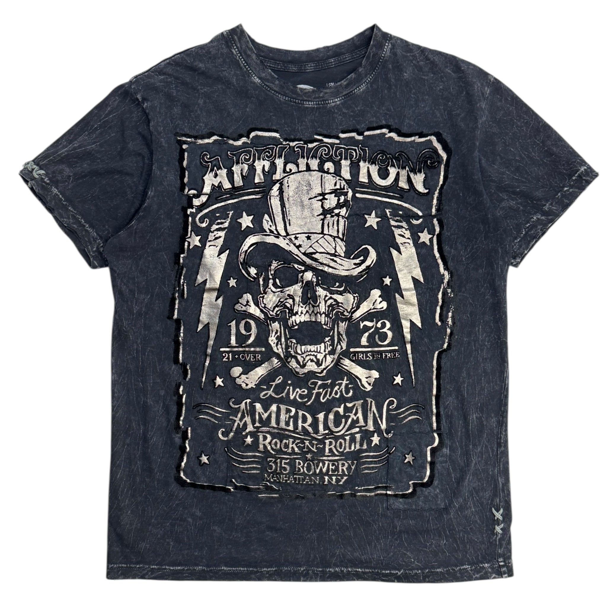 Y2K Affliction ‘Rock N Roll’ T-Shirt Grey