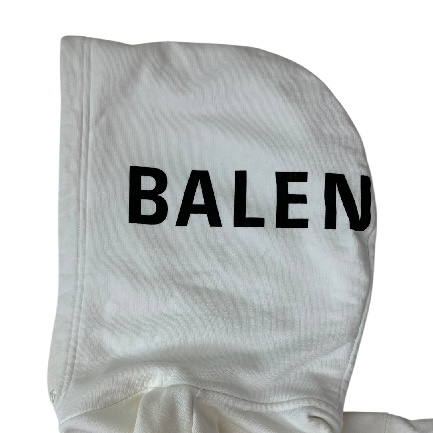 Balenciaga Archetype Logo Hoodie White