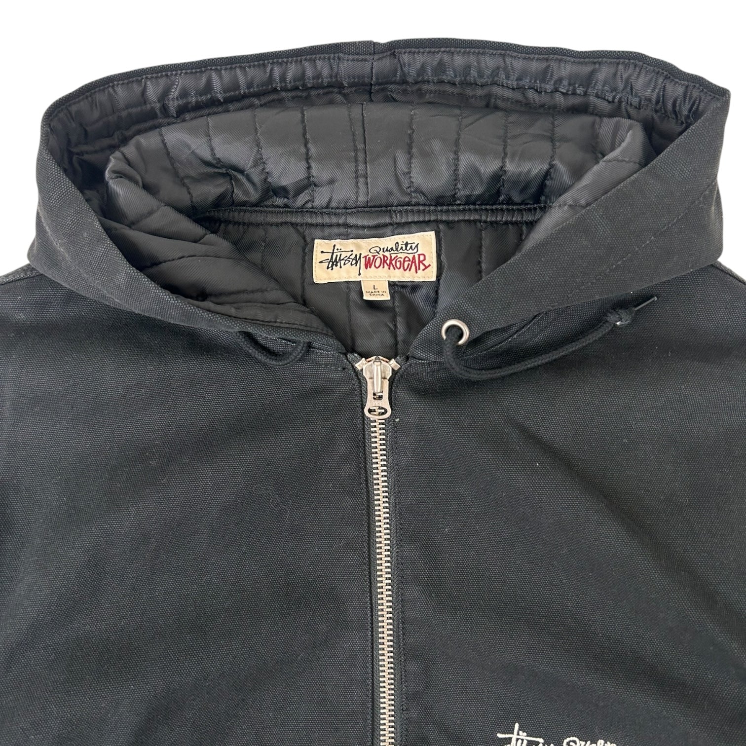 Stussy Canvas Work Wear Jacket Black