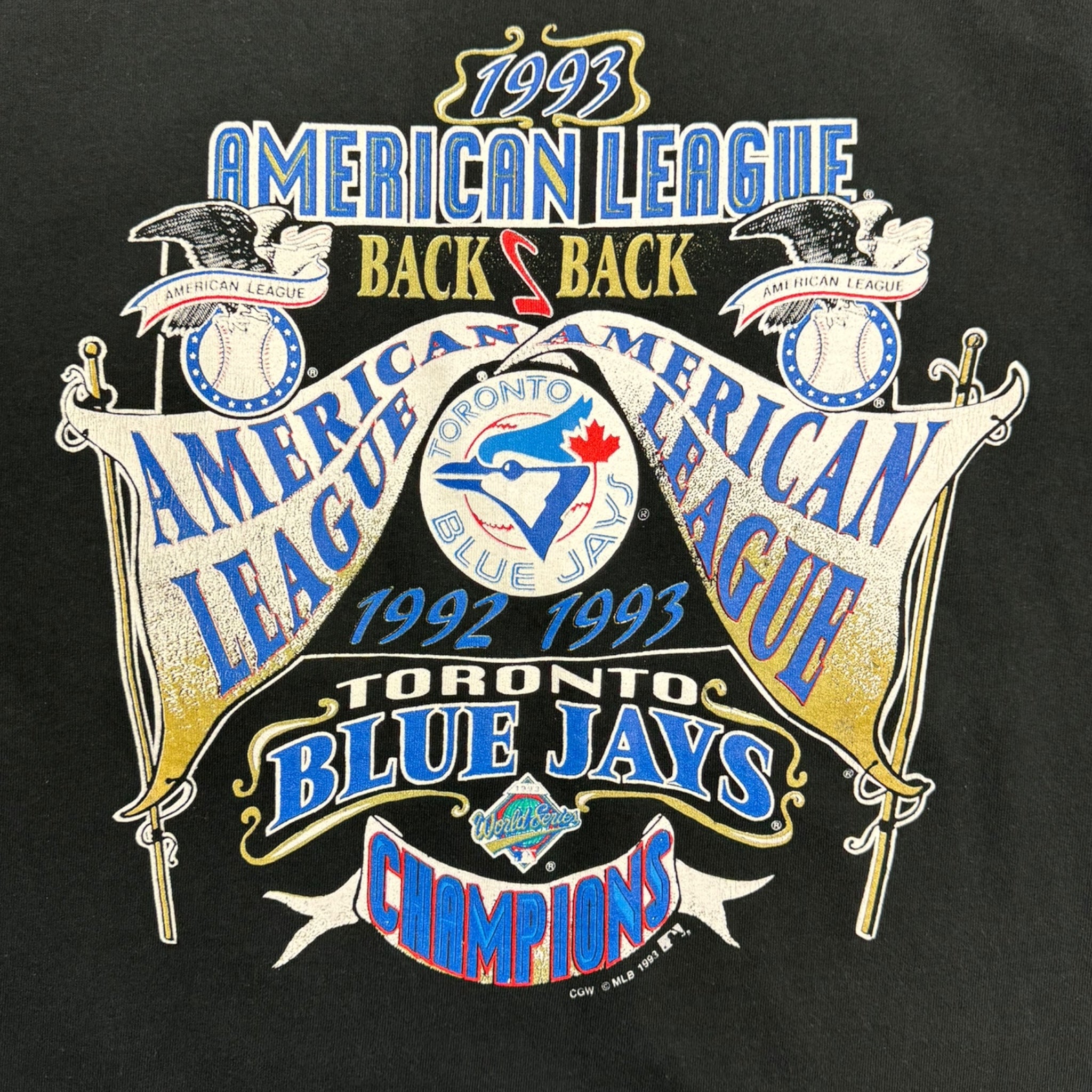 1993 Toronto Blue Jays Back 2 Back Champions T-Shirt