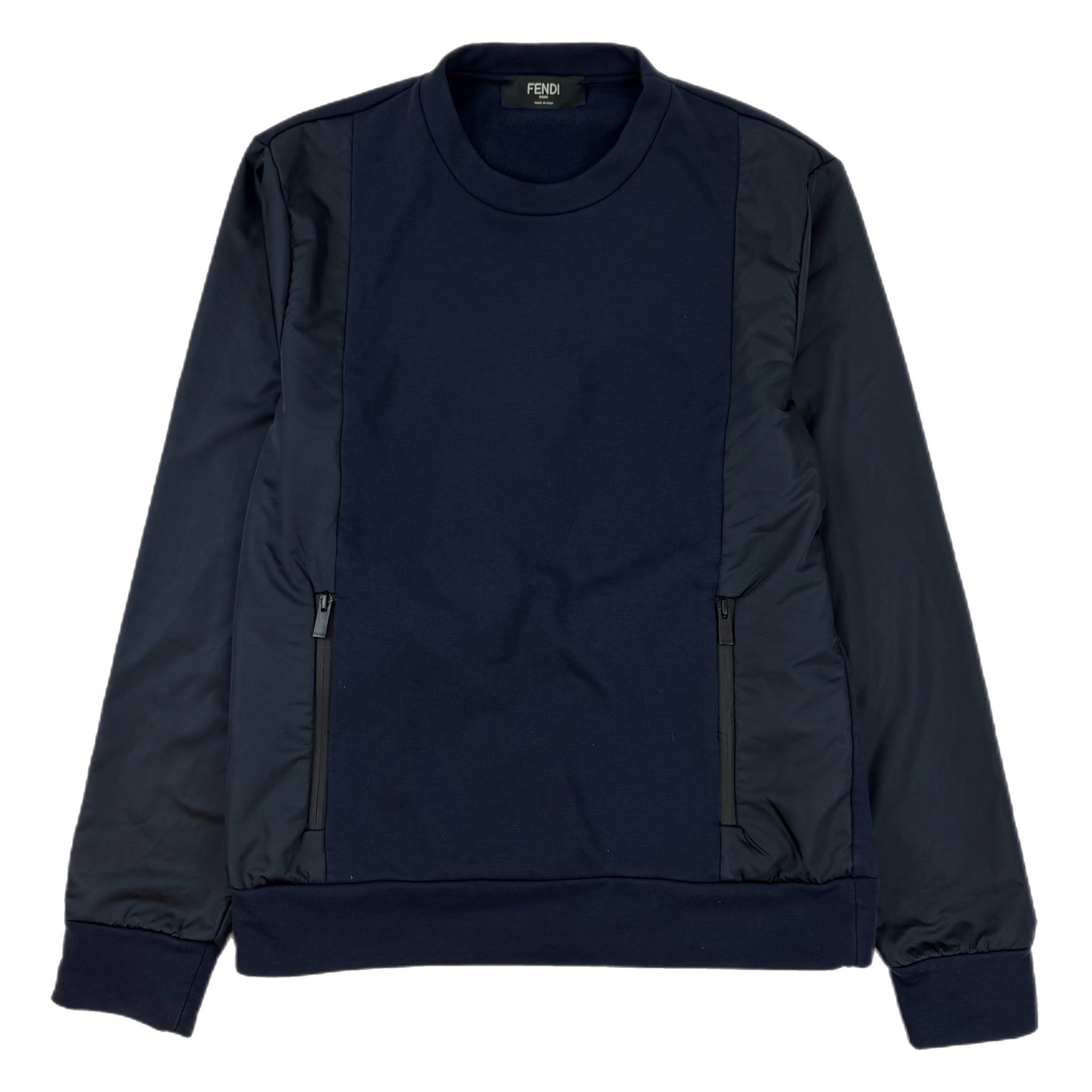 Fendi Split Crewneck Navy