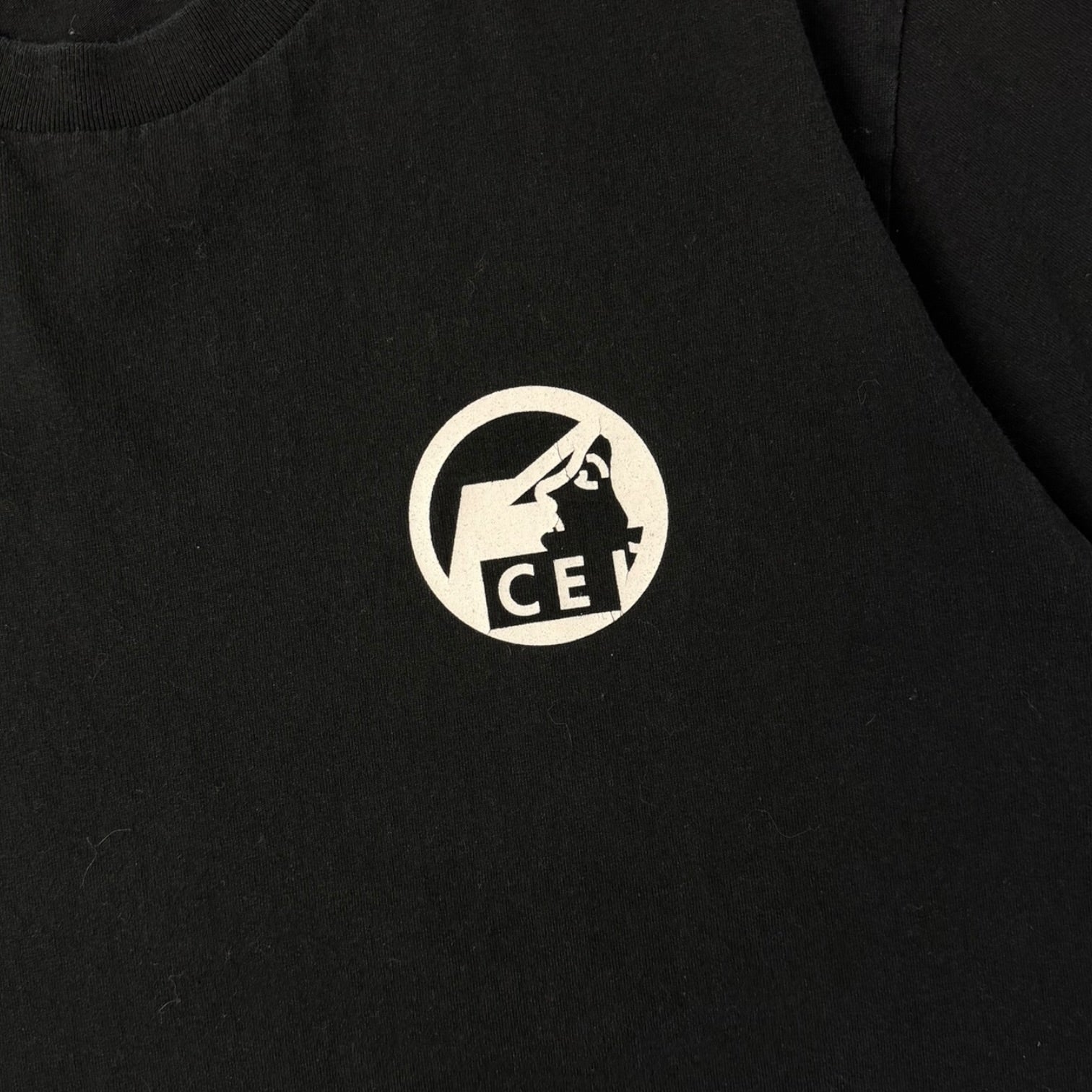 Cav Empt Flat Pre Cog Abstract T-Shirt Black