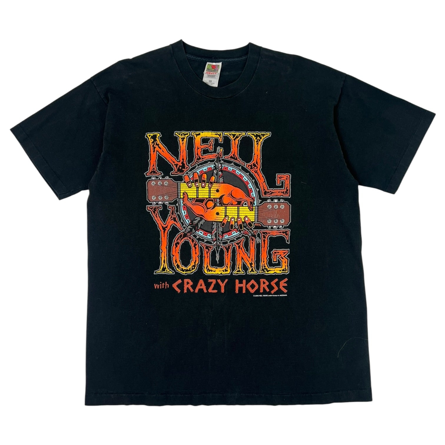Vintage 1996 Neil Young “ Crazy Horse World Tour” Band T-Shirt Black