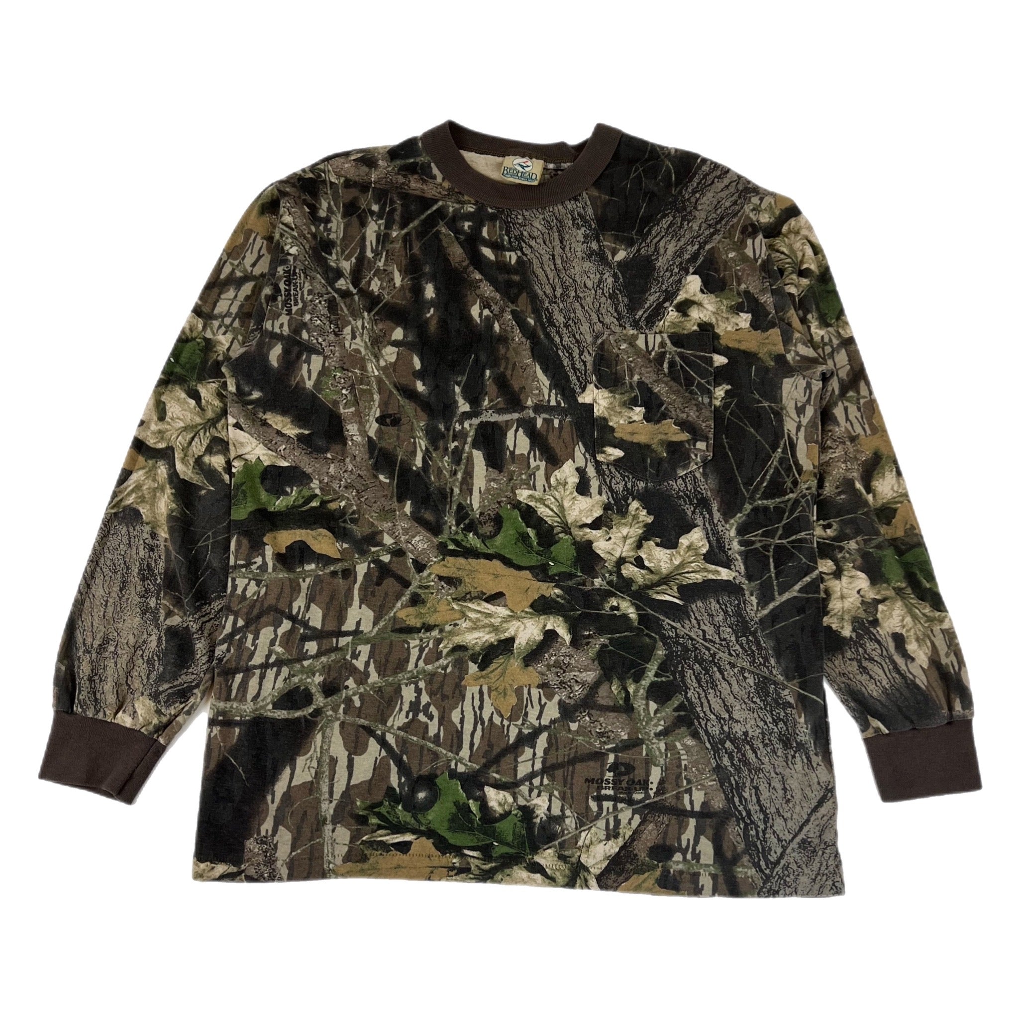 Vintage RealTree Mossy Oak Camo RedHead Long Sleeve Tee