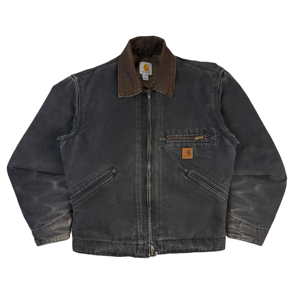 Vintage Carhartt J97 Detroit Faded Black