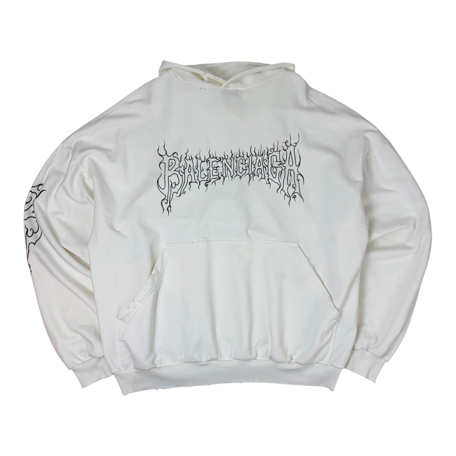 Balenciaga Darkwave Logo Print Sweatshirt White