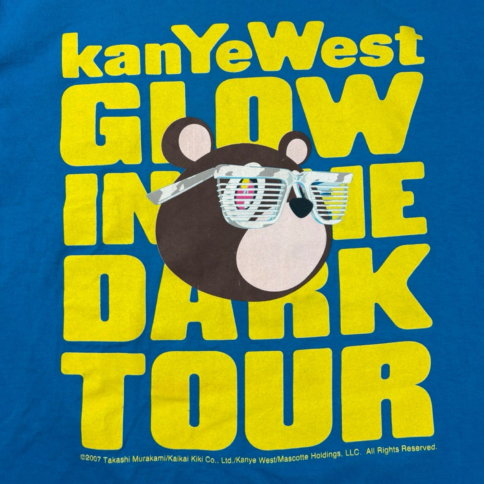 2001 Kanye West Glow In The Dark Tour T-Shirt