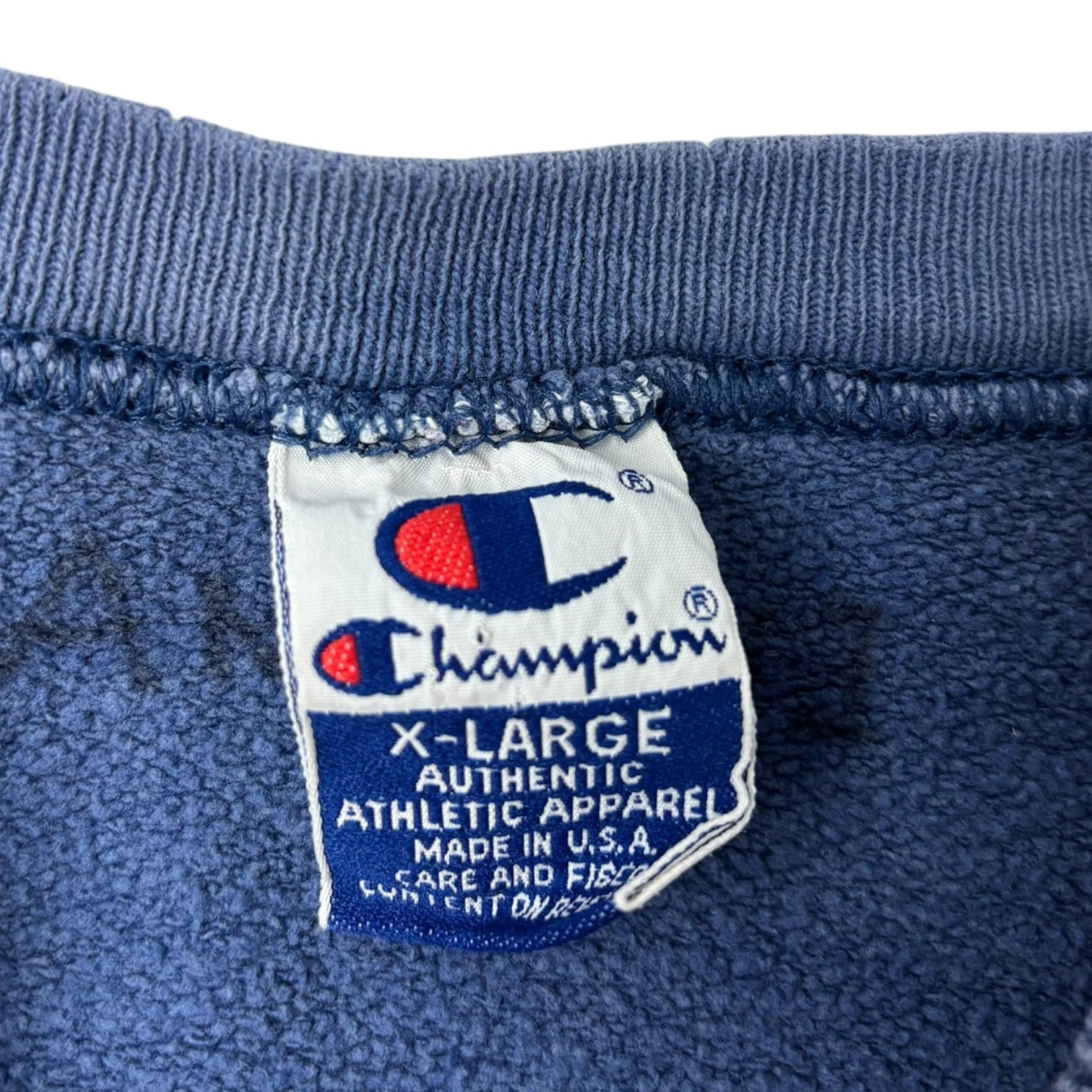Vintage Champion Embroidered Crewneck Baby Blue