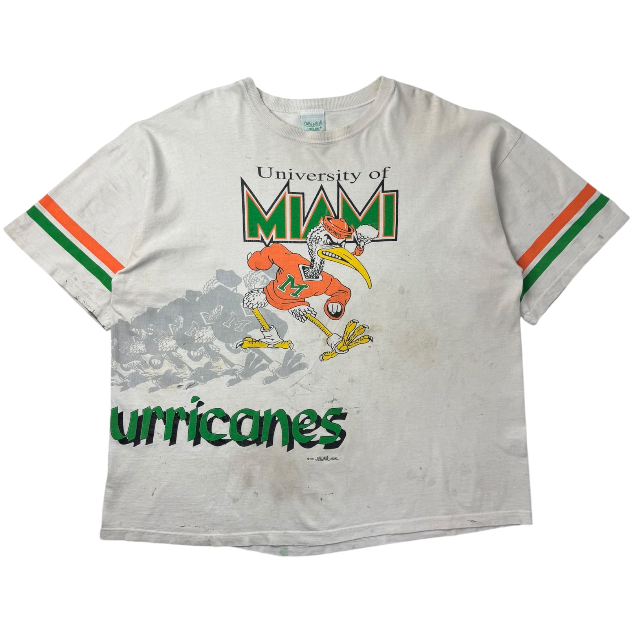 1994 Miami Hurricanes University Wrap Around T-Shirt