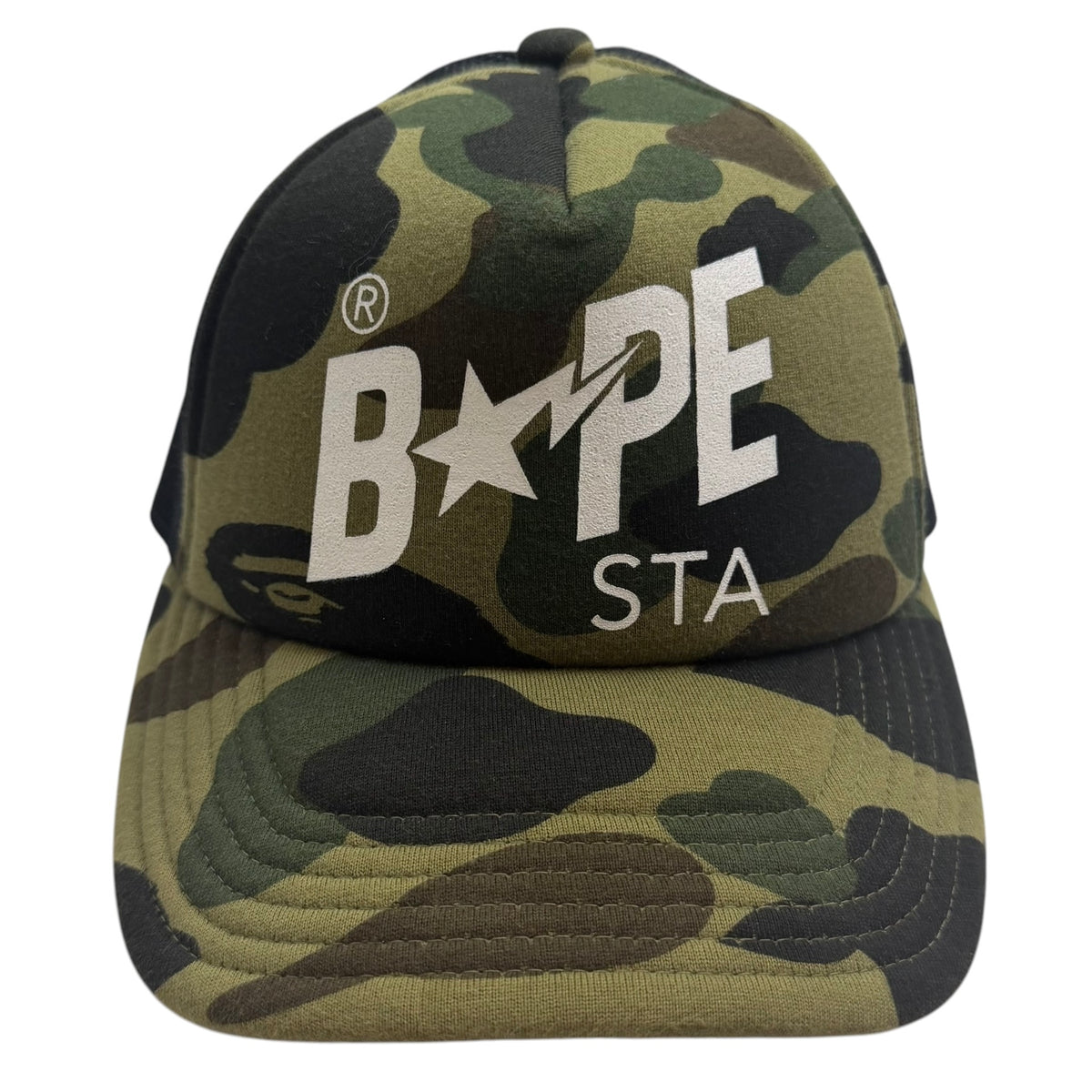 Bape 1st Bapesta Mesh Trucker Hat Camo