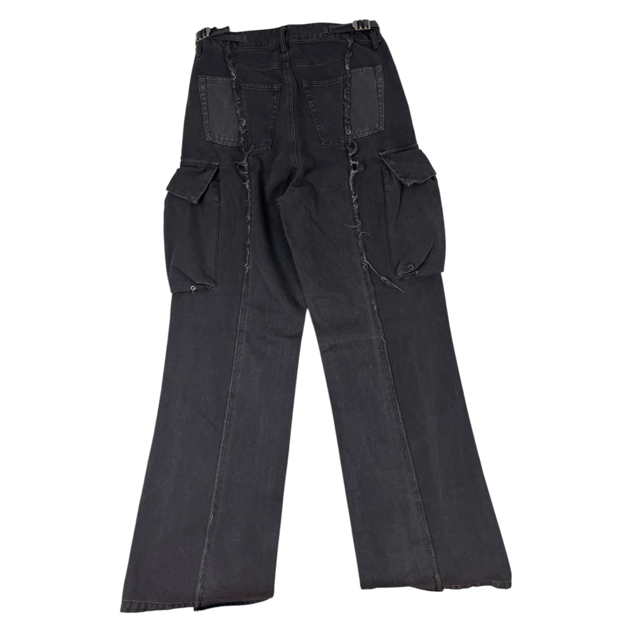 Vuja Dé 006 The Diviser Inside-Out Denim Cargo Pants Black