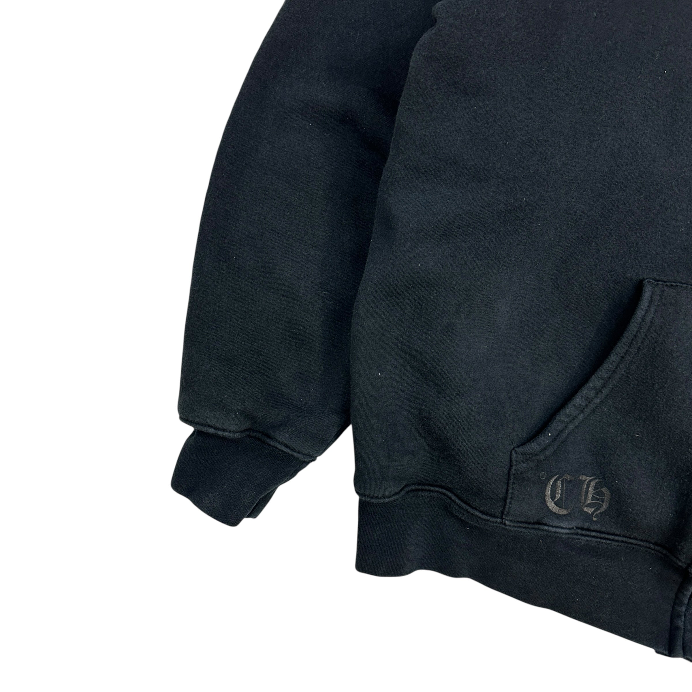 Vintage Chrome Hearts Thermal Lined Zip-Up Dagger Hoodie