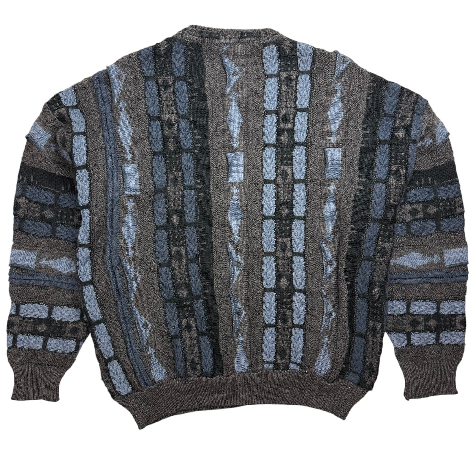 Vintage Farentino Knit Sweater Brown/Blue