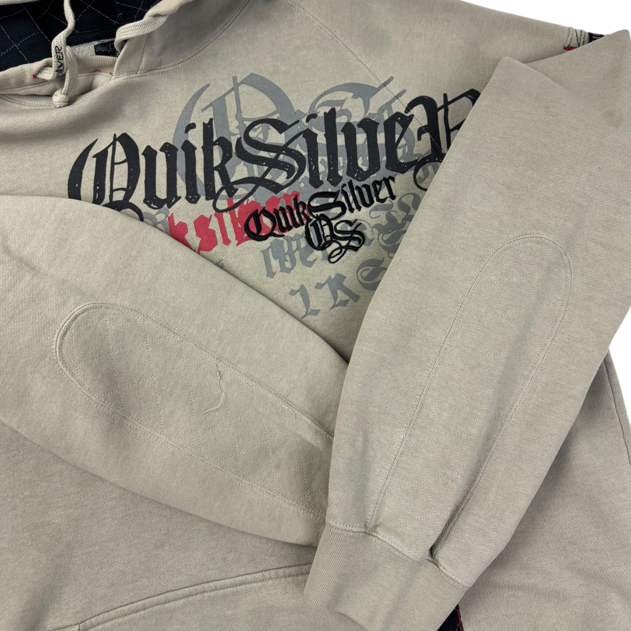 Vintage Quiksilver Skate Surf Goth Font Hoodie