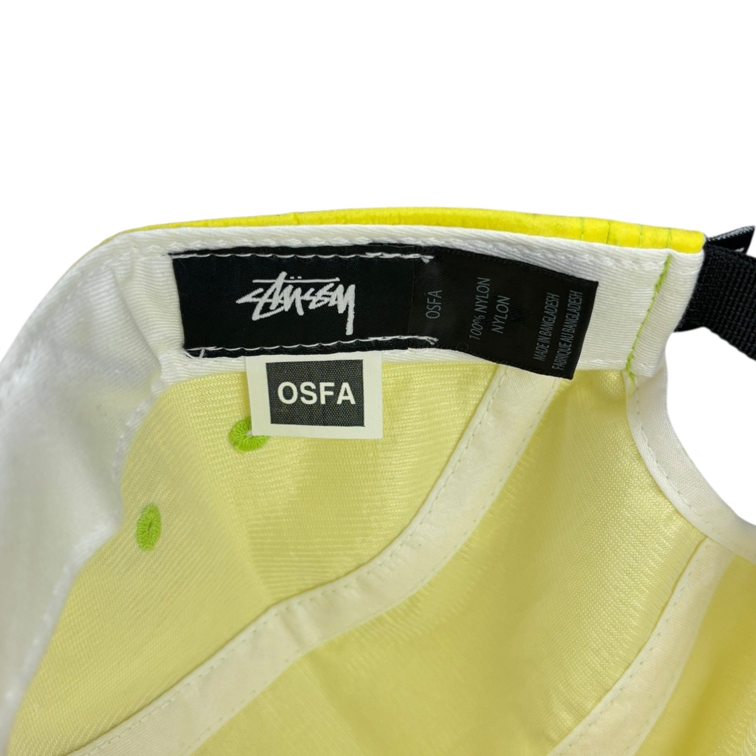 Stussy Ripstop Basic Stock Camp StrapBack Hat Yellow