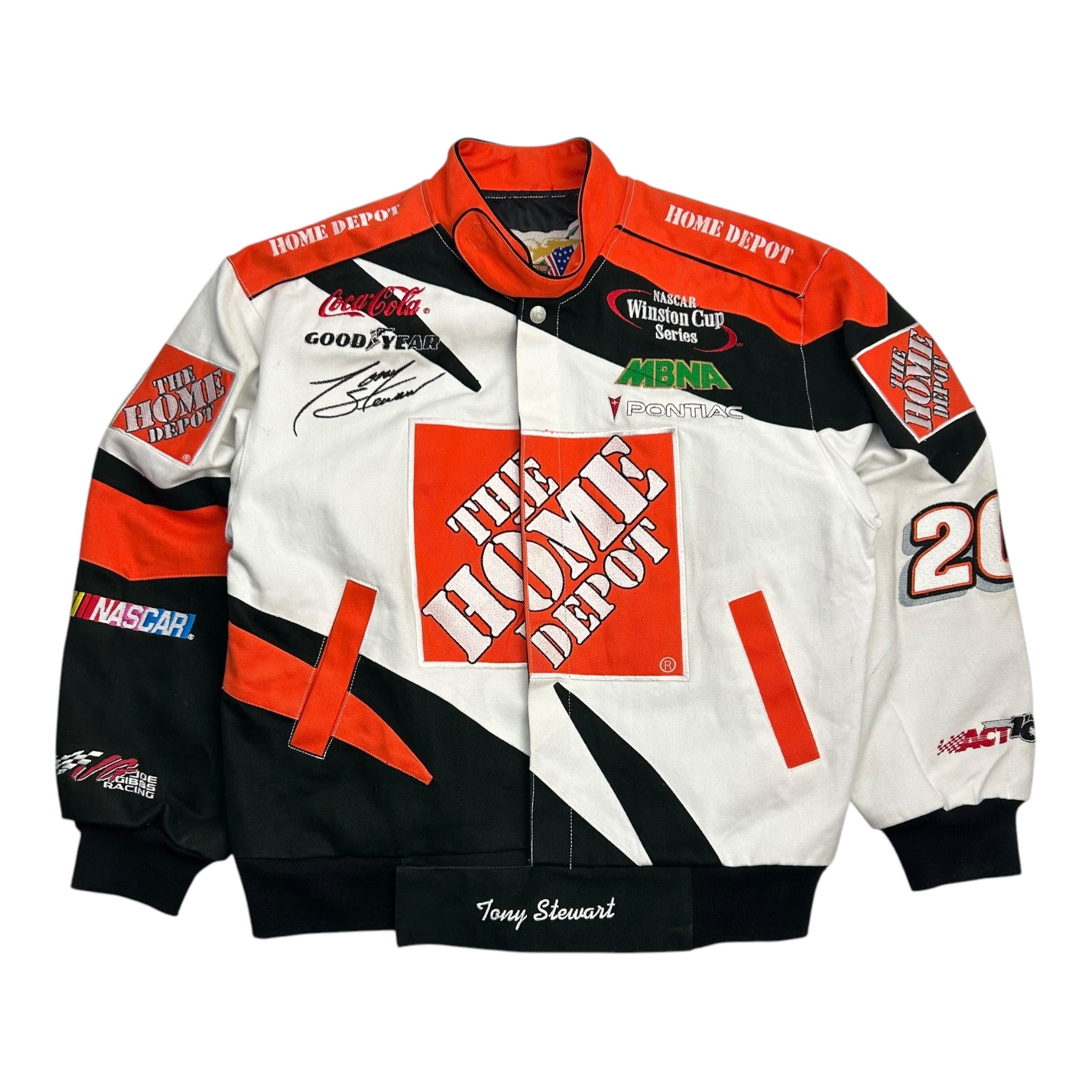 Vintage Jeff Hamilton Tony Stewart Home Depot Racing Jacket