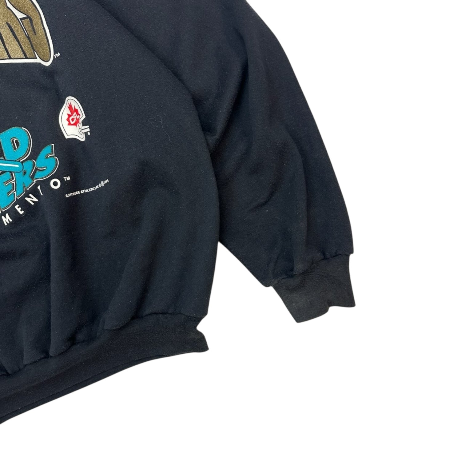 Vintage Sacramento Gold Miners CFL Crewneck Black