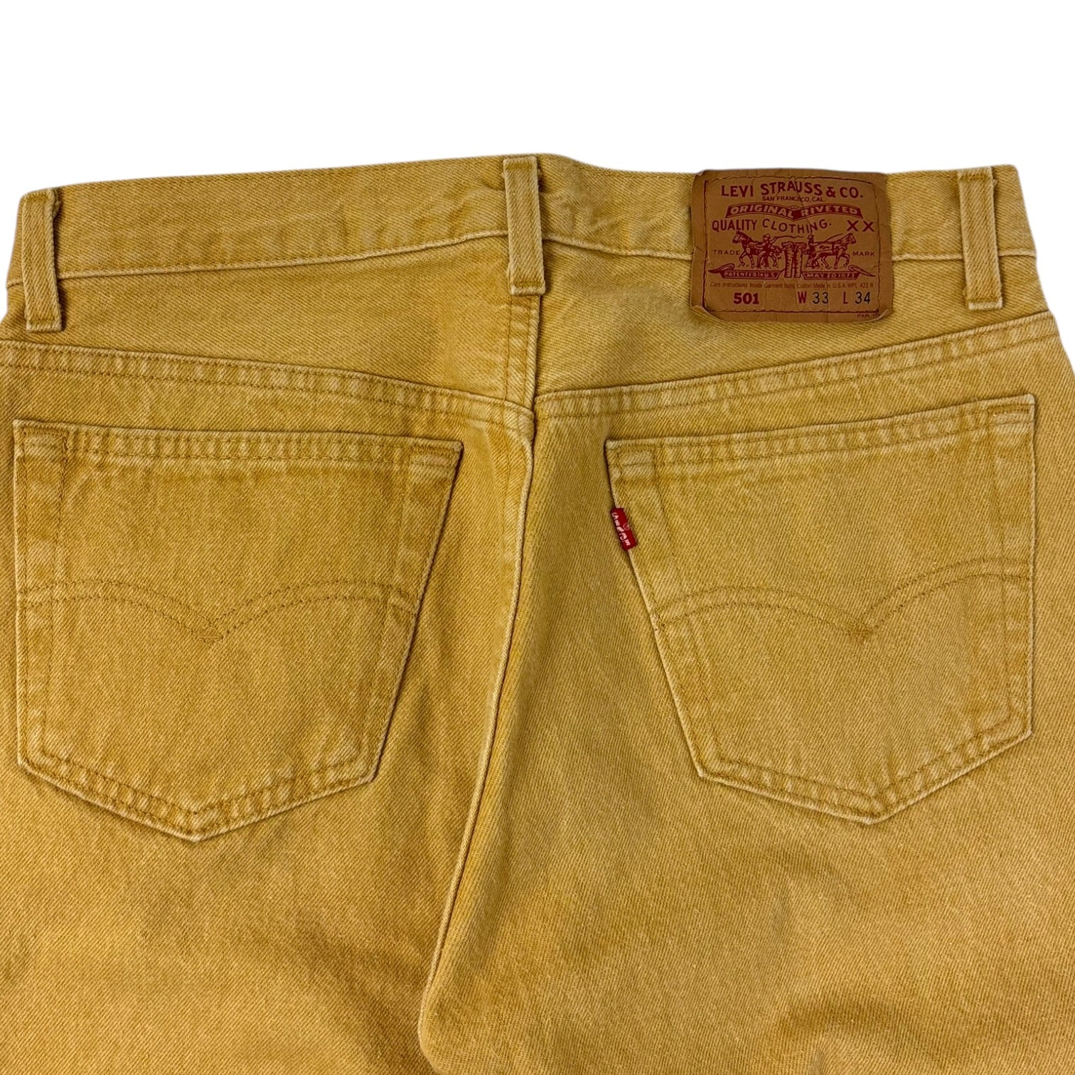 Vintage Levi’s 501 Denim Bottoms Tan
