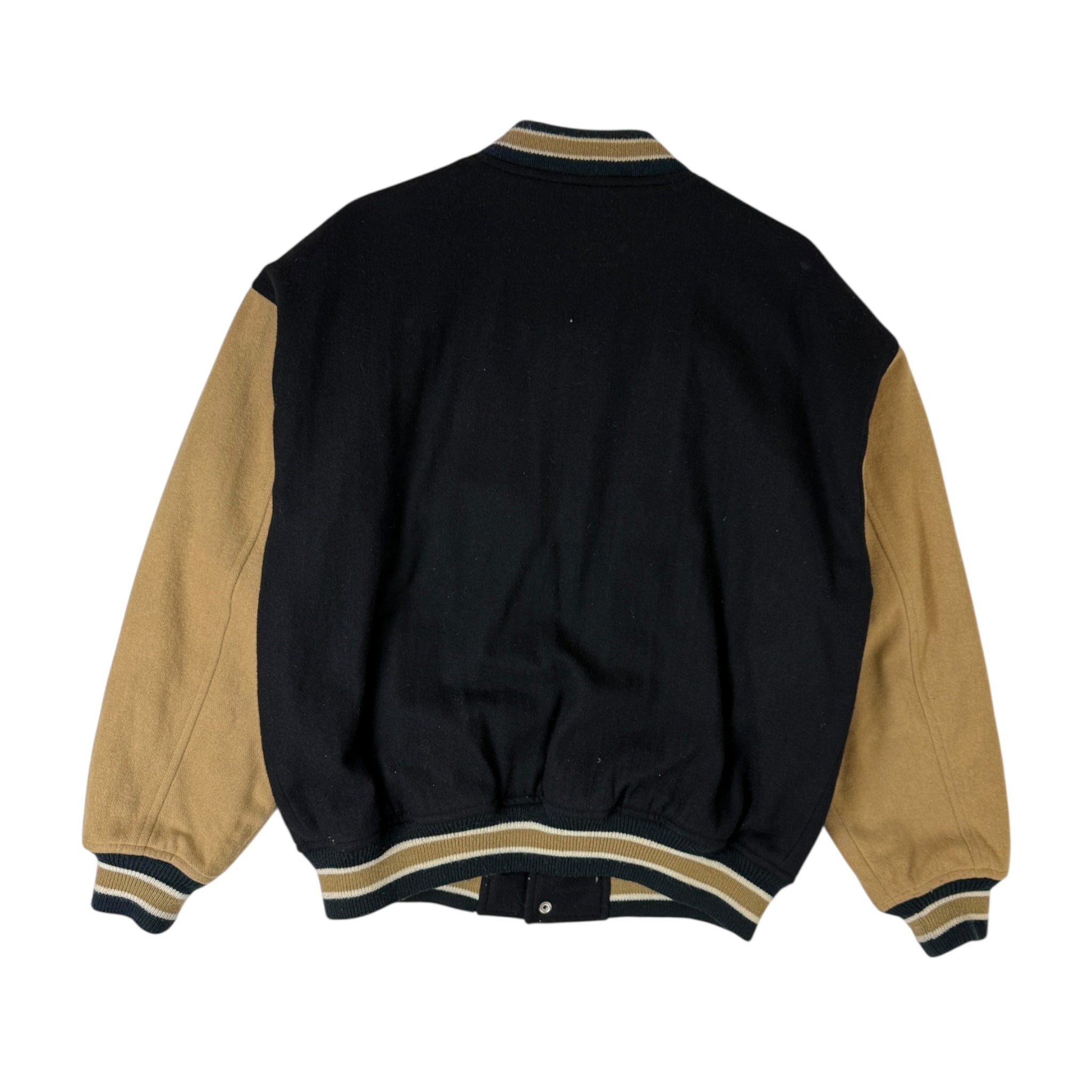 Vintage Chaps Ralph Lauren Varsity Jacket Black