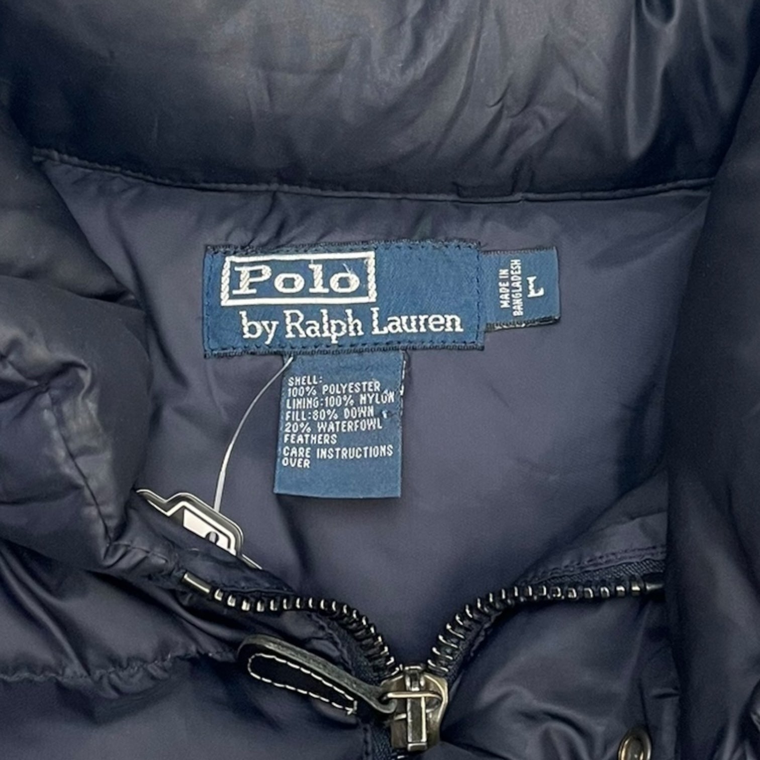 Vintage Polo Down Puffer Jacket Navy