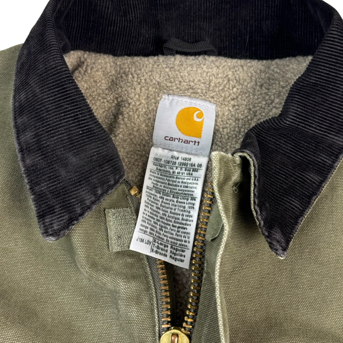 Vintage Carhartt Arctic Jacket Faded Moss