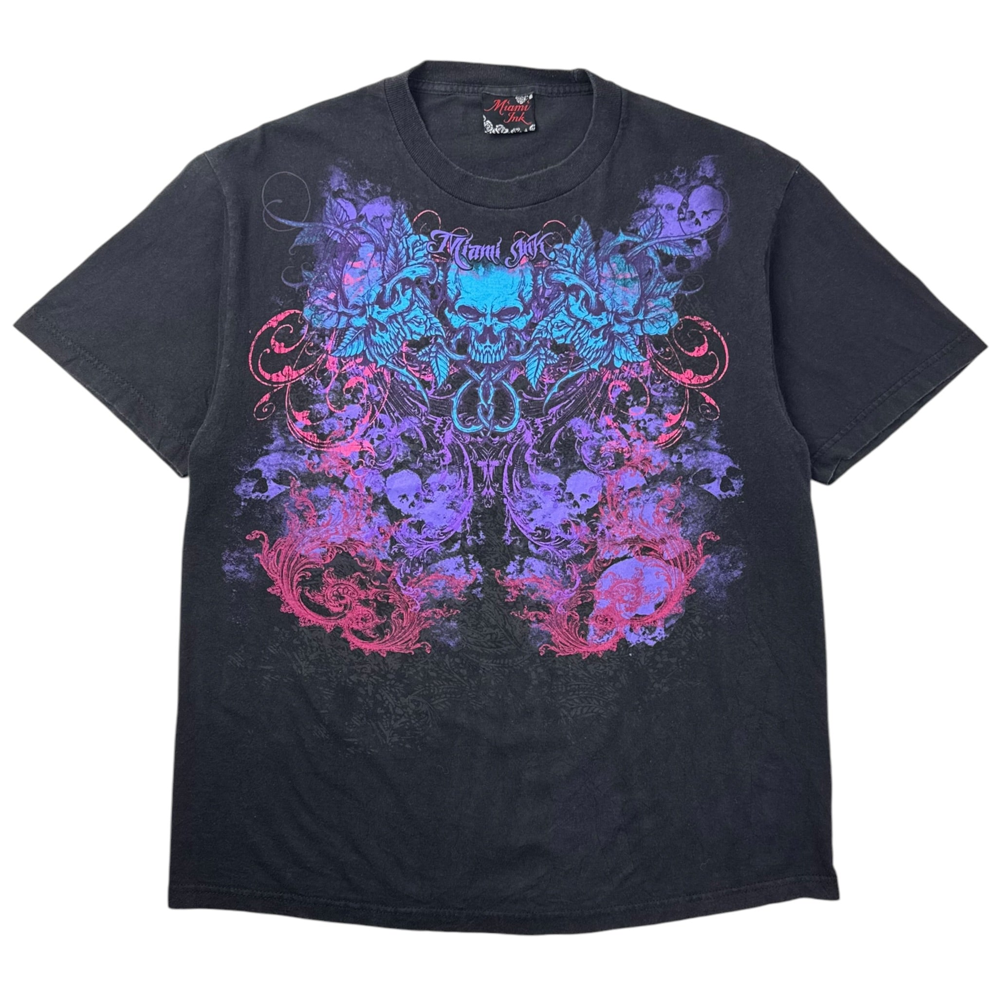 Vintage Y2K Miami Ink Cyber Tattoo Emo T-Shirt
