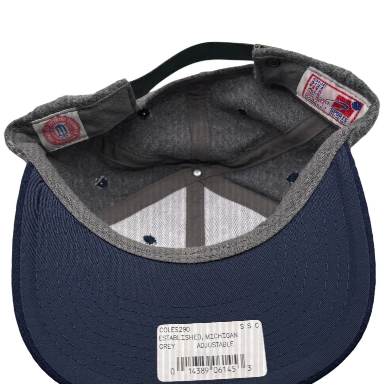 Vintage Sport Specialties Michigan Wolverines Wool Hat Grey/Blue