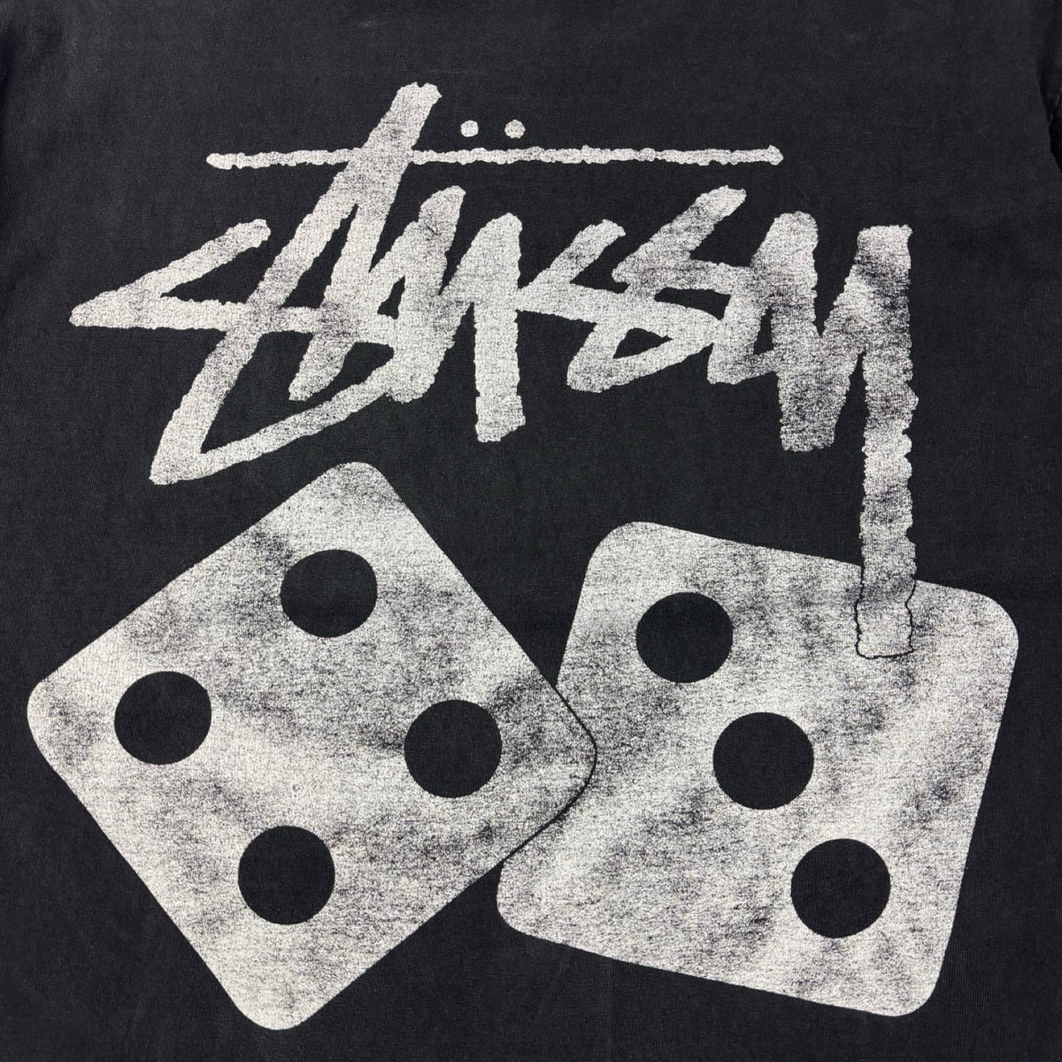 Stussy Dice Pigment Dyed T-Shirt Black