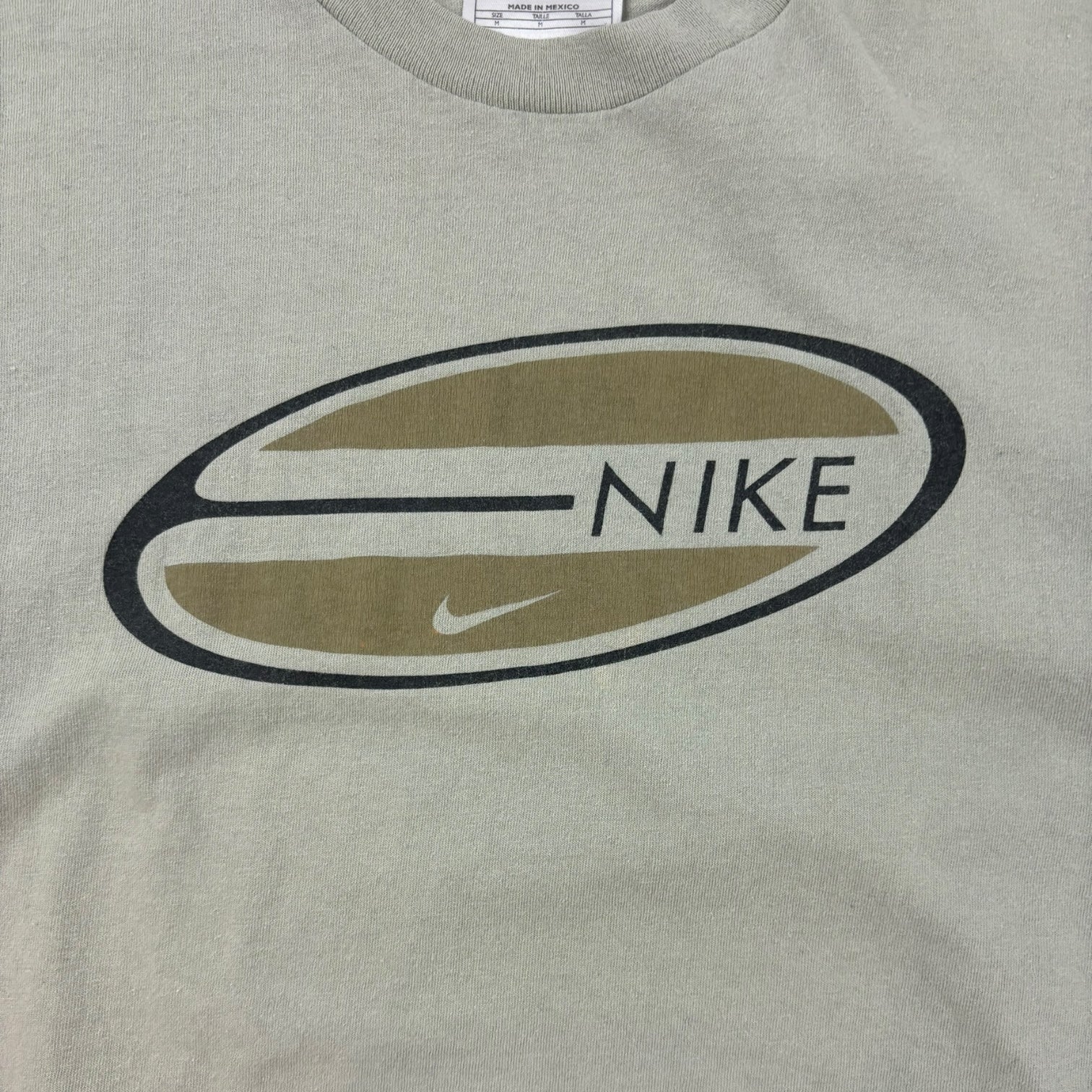 Vintage Nike Spellout T-Shirt Moss Green