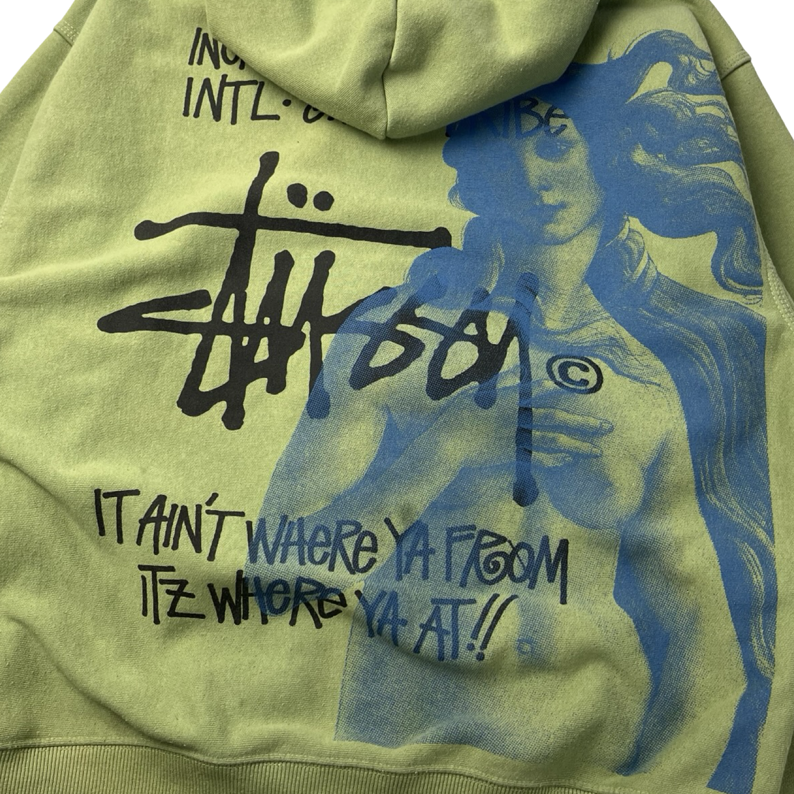 Stussy IST Venus Full-Zip Pullover Hoodie Green