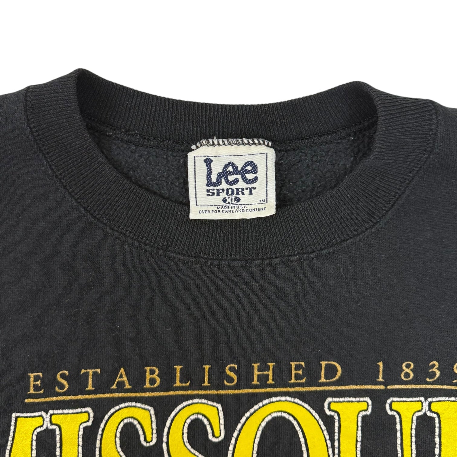 1996 Missouri Tigers Crewneck Black/Grey