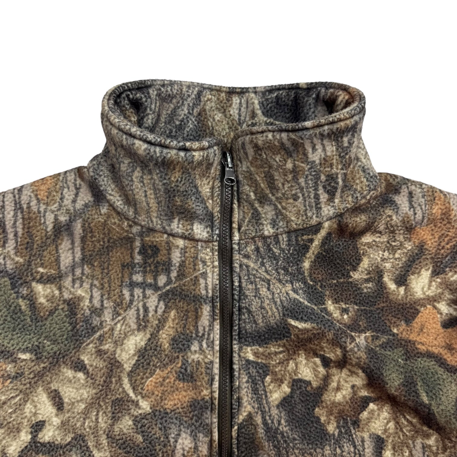 Vintage Mossy Oak Fleece Jacket Camo