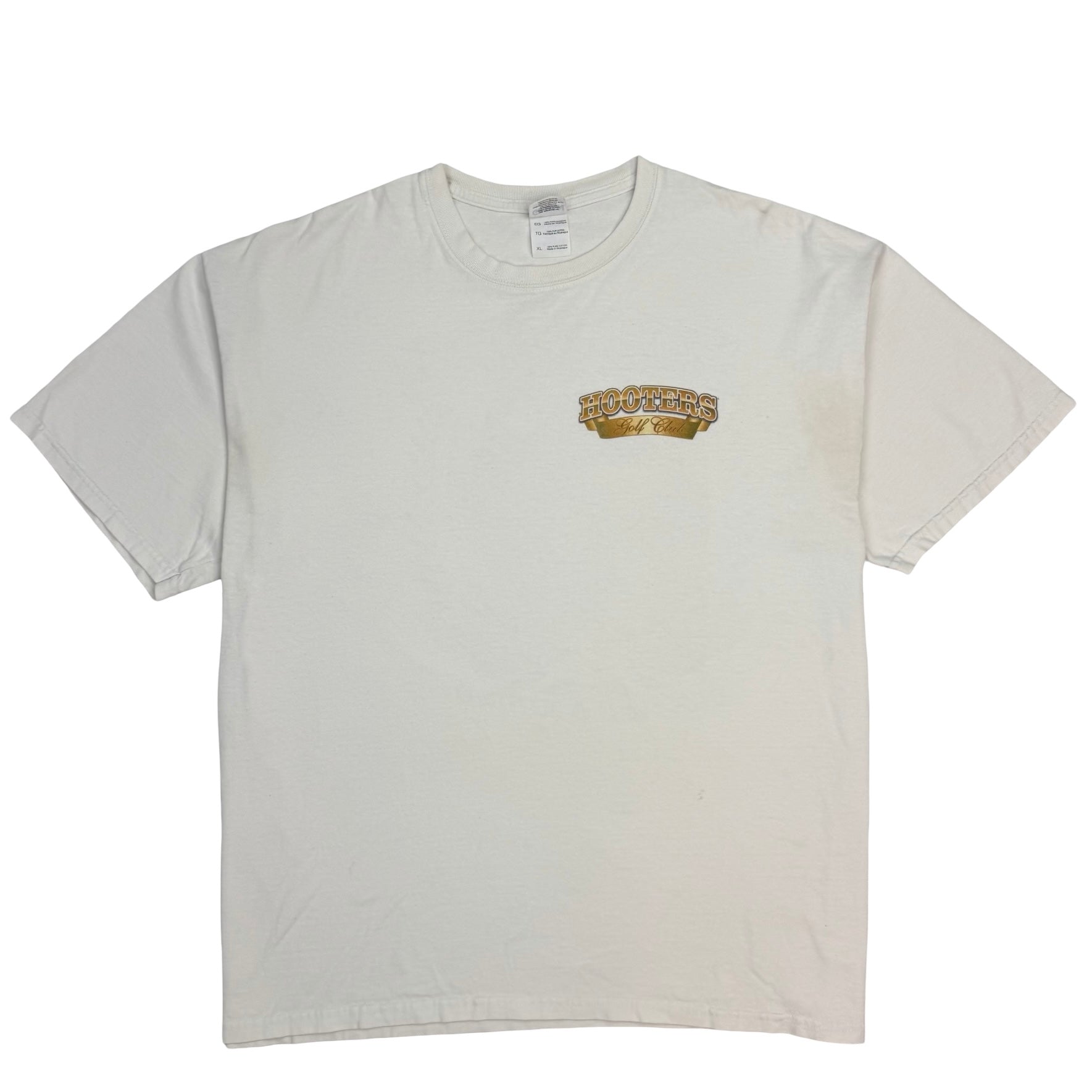 Vintage Hooters “Playing A Round” Golf Tee White