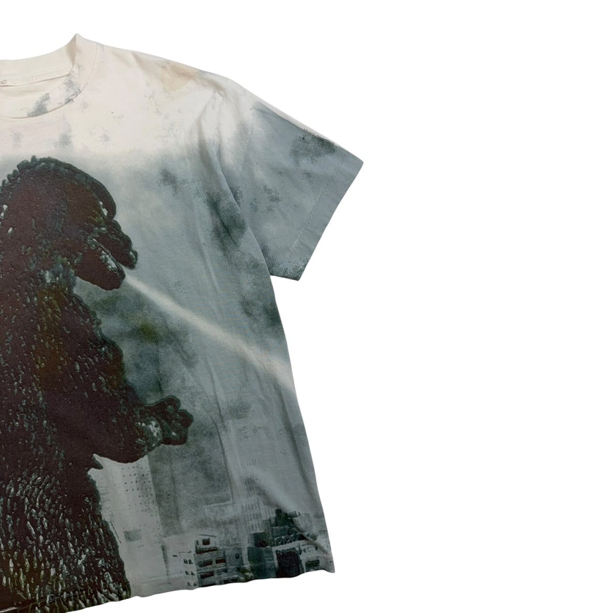 Vintage Godzilla AOP T-Shirt White