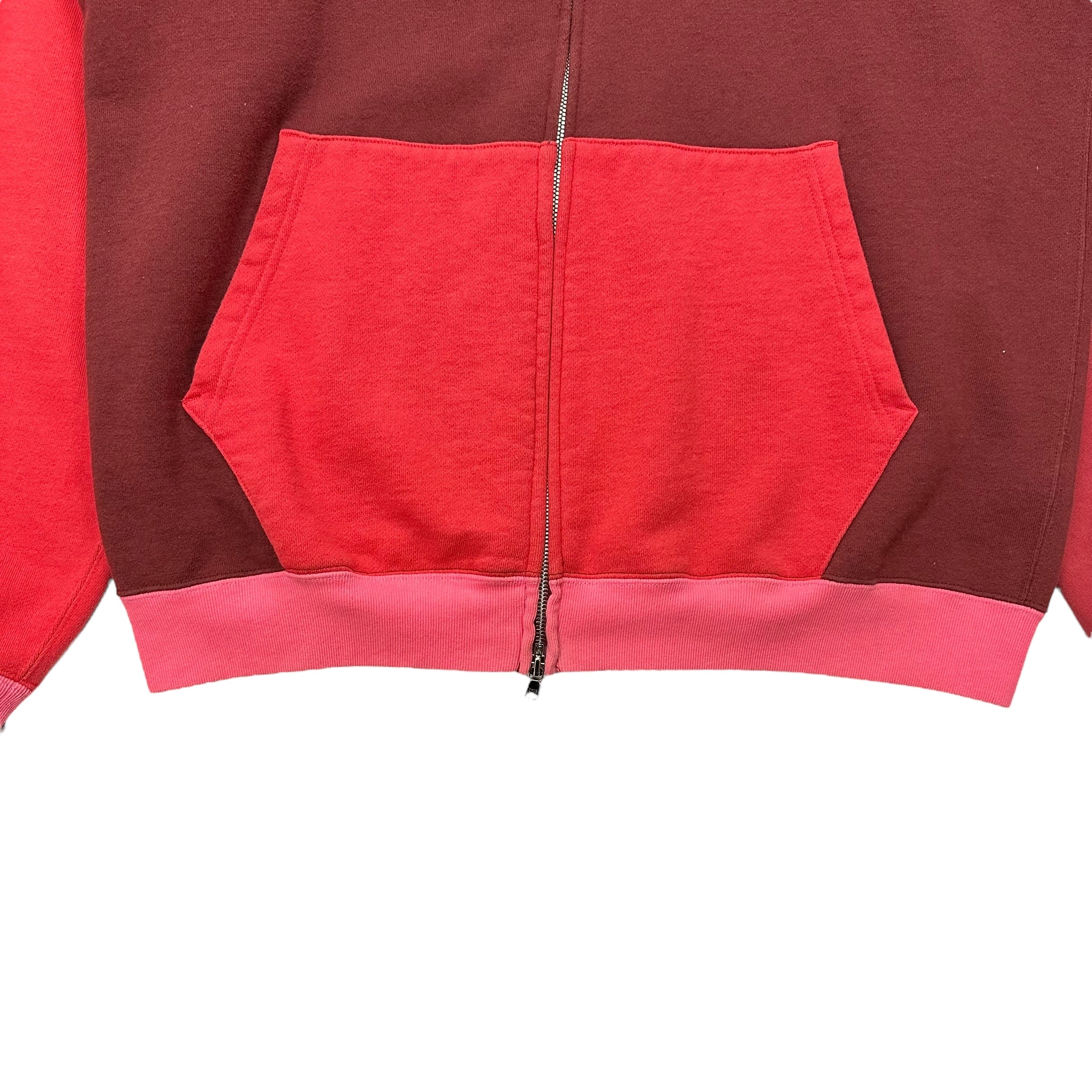 Bape ABC Colour Camo Full Zip Hoodie Red