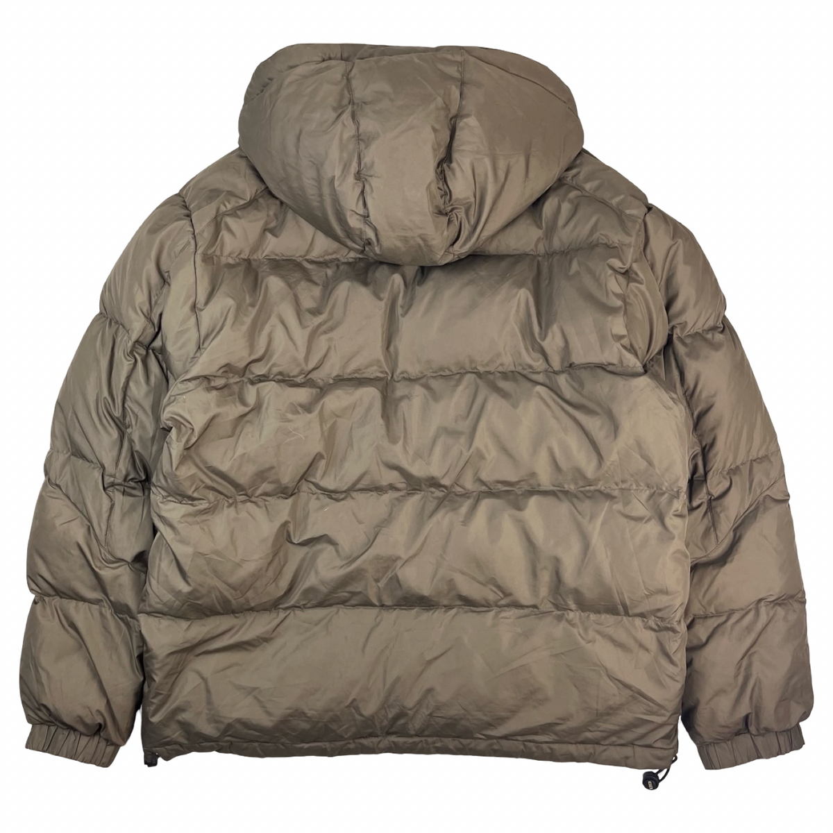 Balenciaga Hooded Down Puffer Olive Green