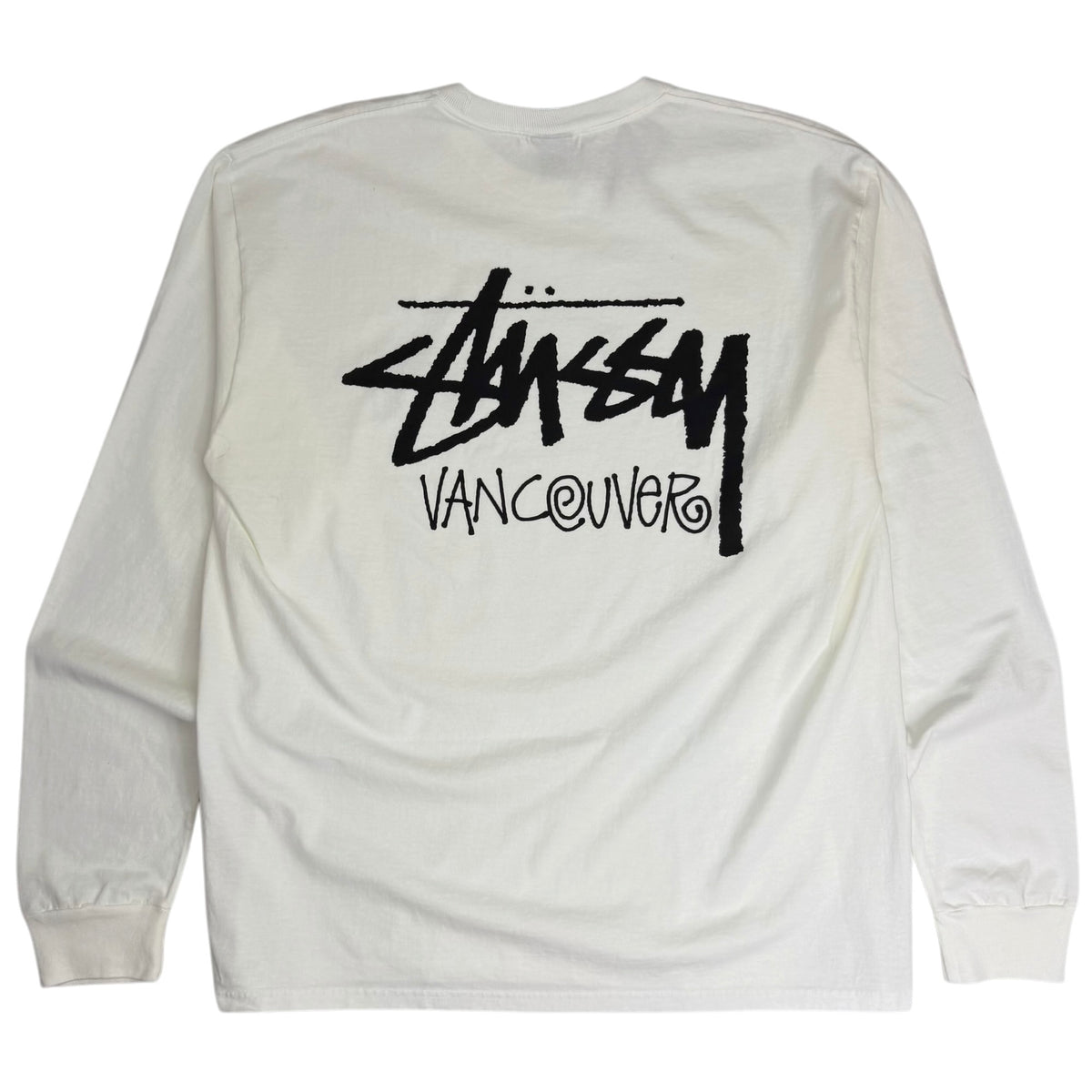 Stussy Vancouver Chapter Longsleeve Tee White