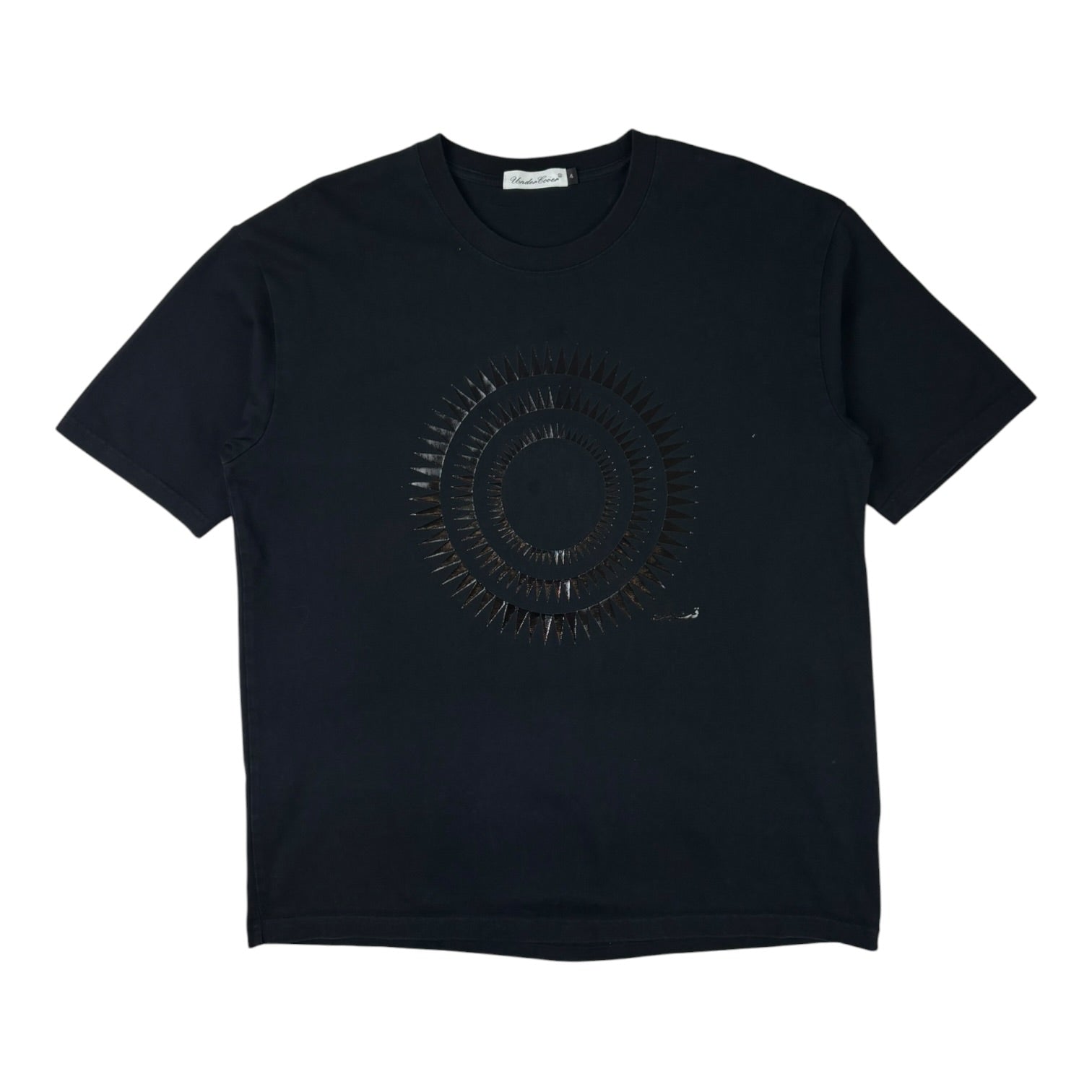 SS04 Undercover Circle Giz Arabic Tee Black