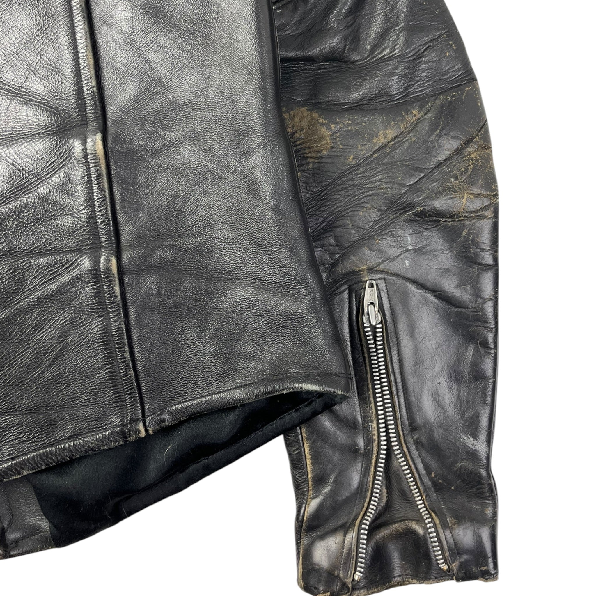 Vintage Motor Biker Leather Jacket