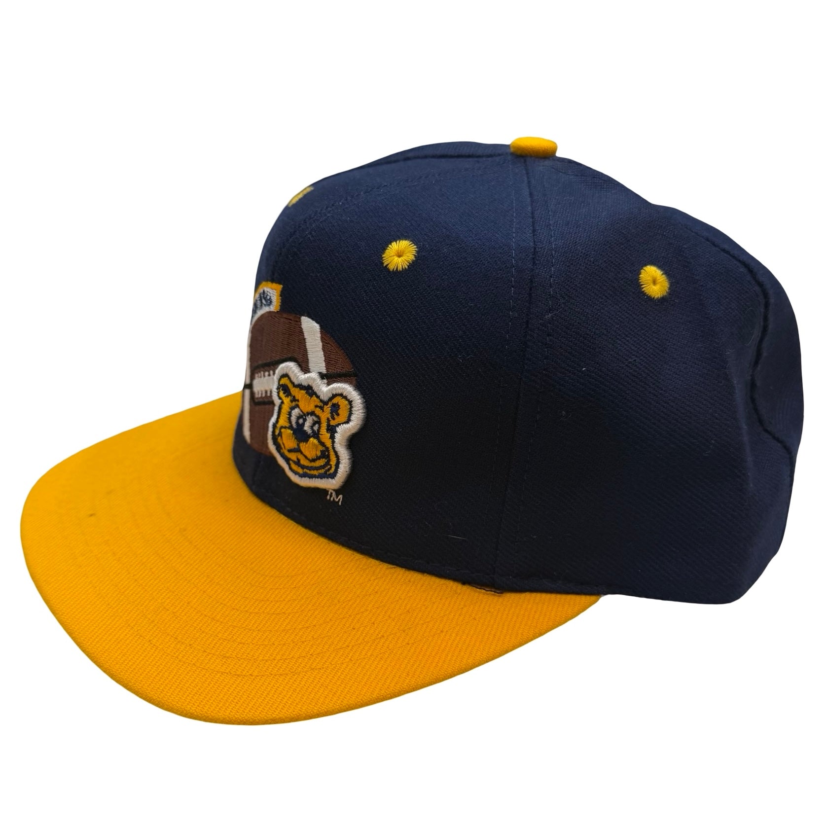 Vintage UCLA Bruins Bear Snapback Navy/Yellow
