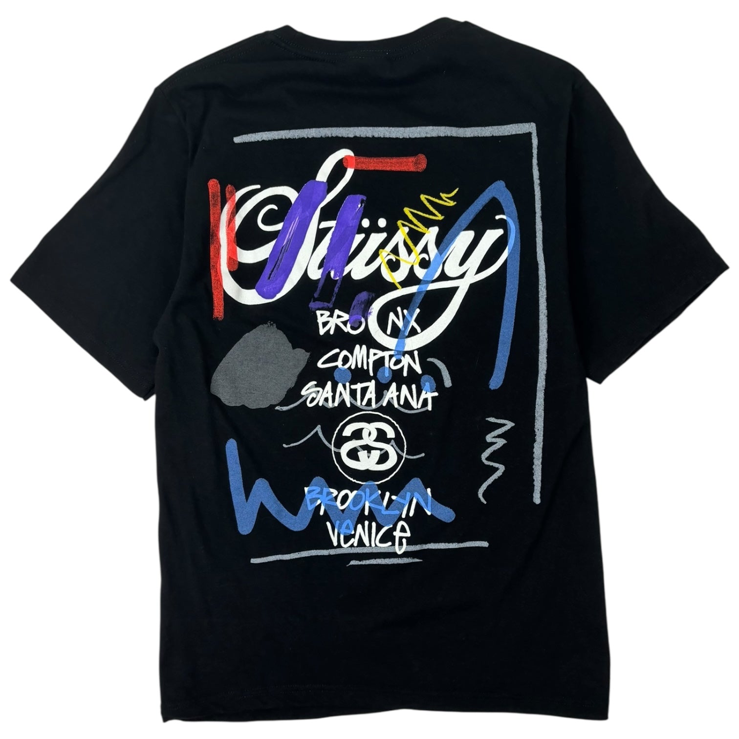 Stussy Basquiat World Tour T-Shirt Black