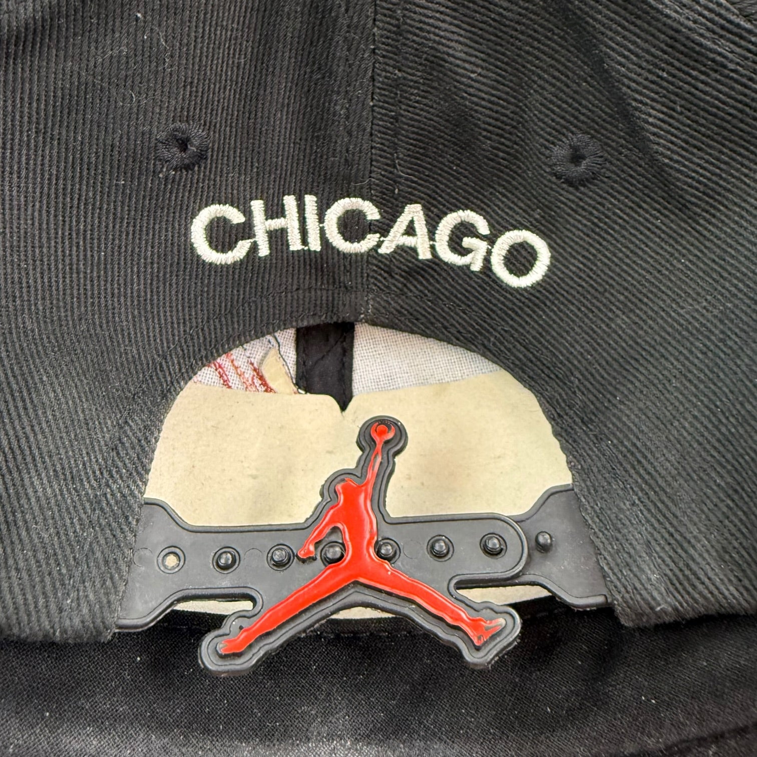 Vintage Nike Michael Jordan's The Restaurant SnapBack Hat Black/Red