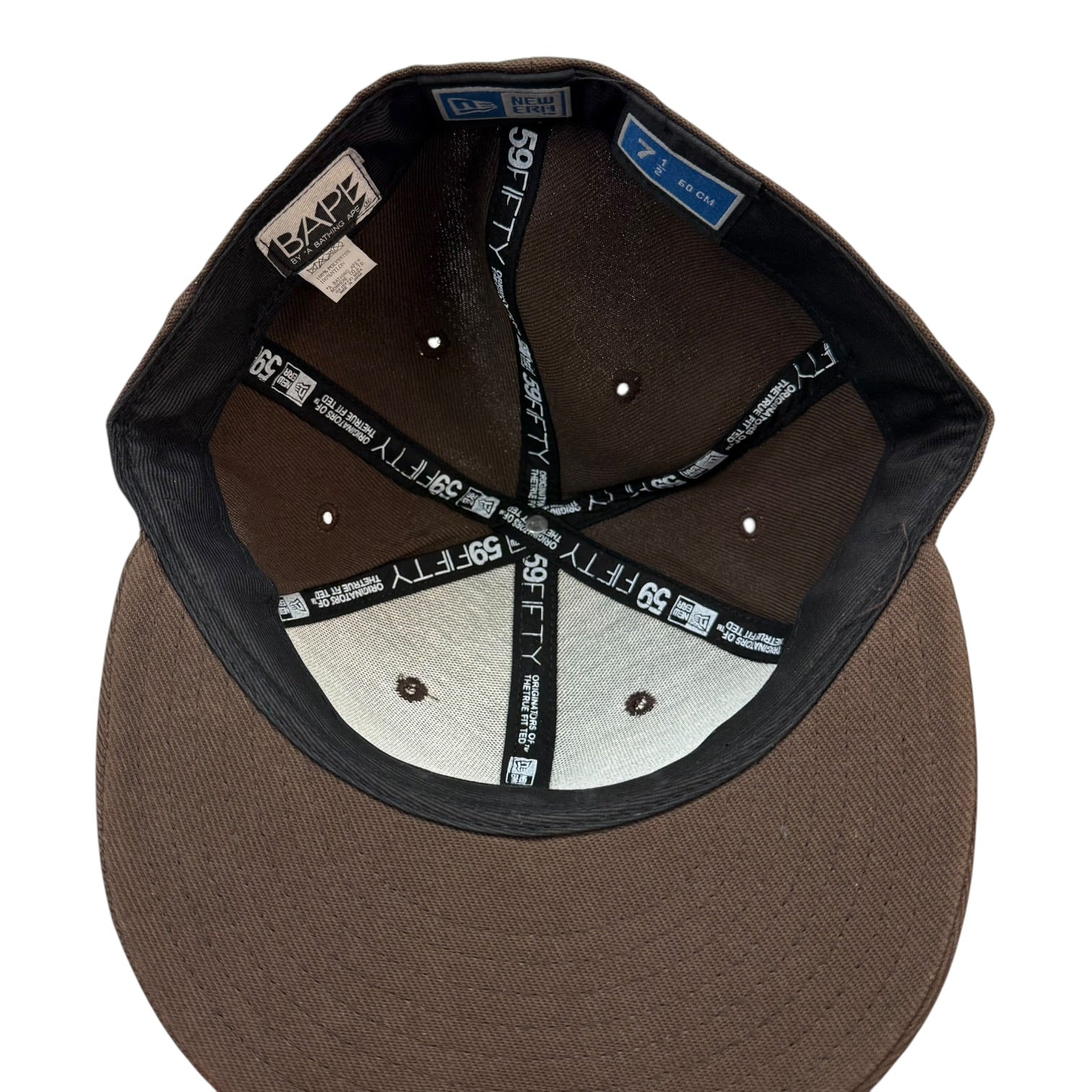 A Bathing Ape Bape x New Era Fitted Hat Brown