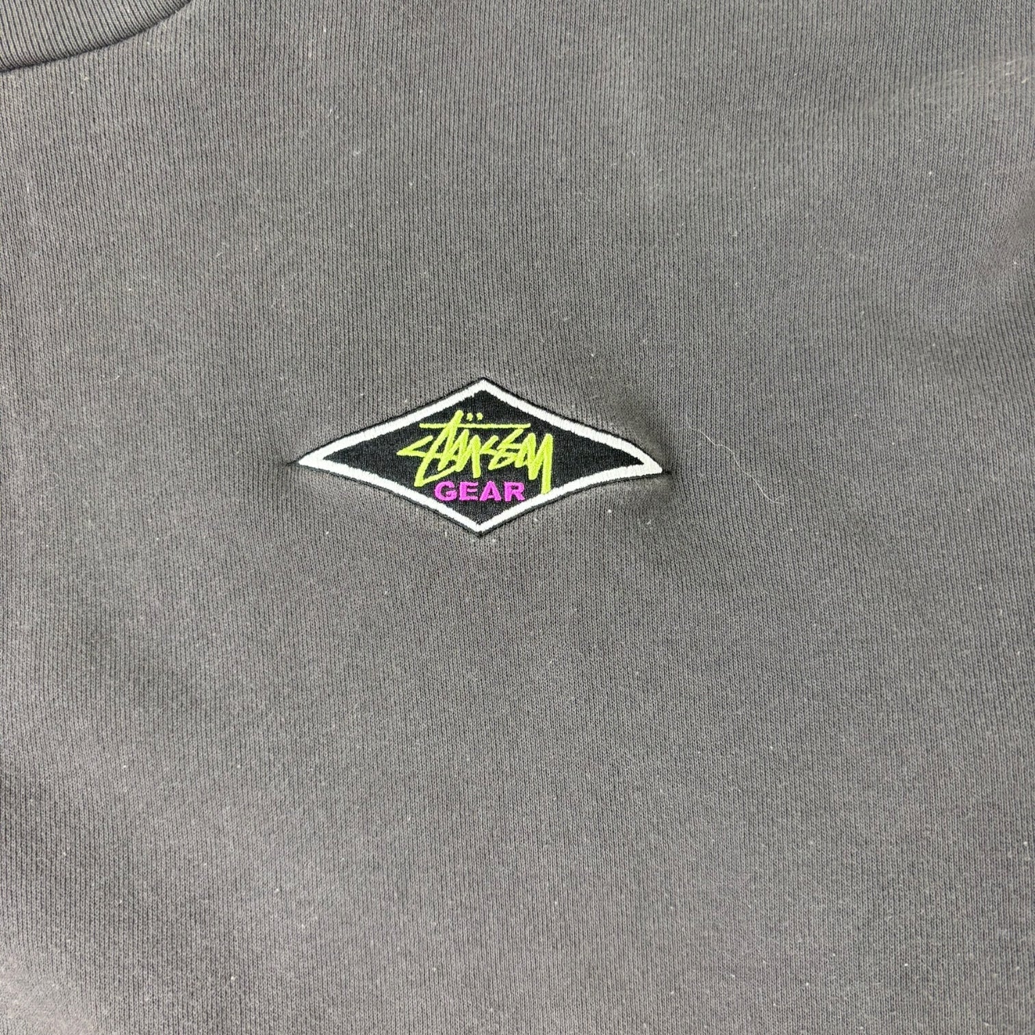 Stussy Benton Terry Mock-Neck Sweatshirt Washed Black