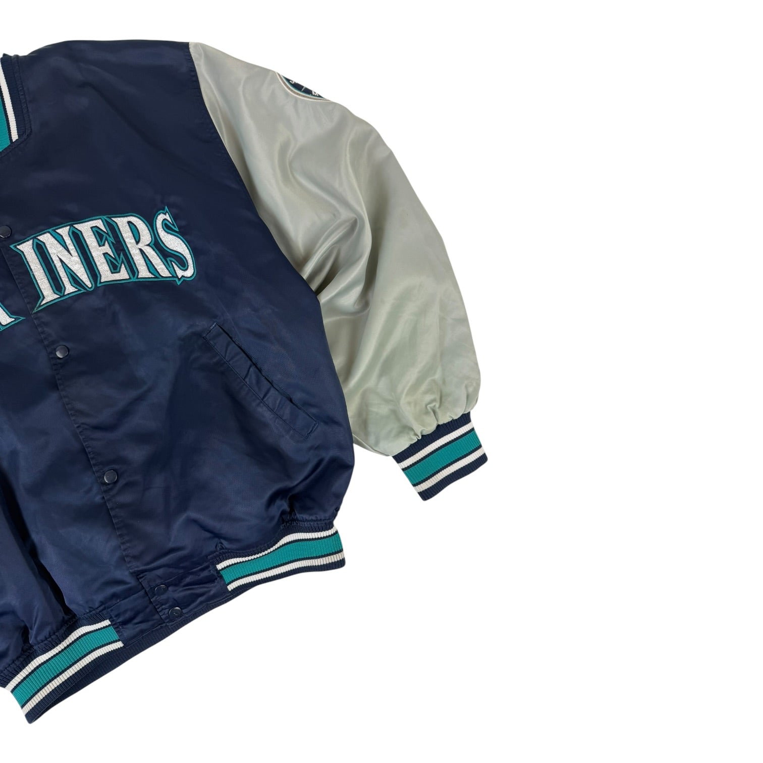 Vintage Seattle Mariners Starter Diamond Collection Jacket Navy/Grey